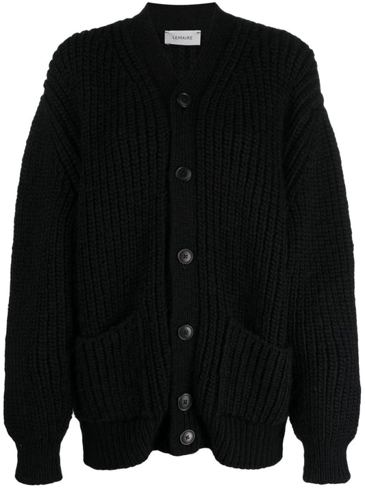 chunky-knit oversized cardigan