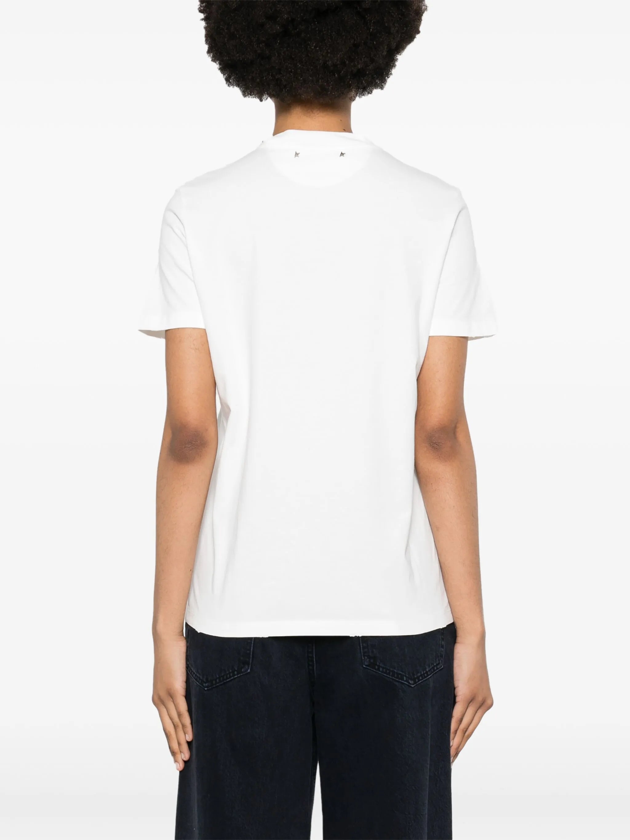 cabochon crystals cotton T-shirt