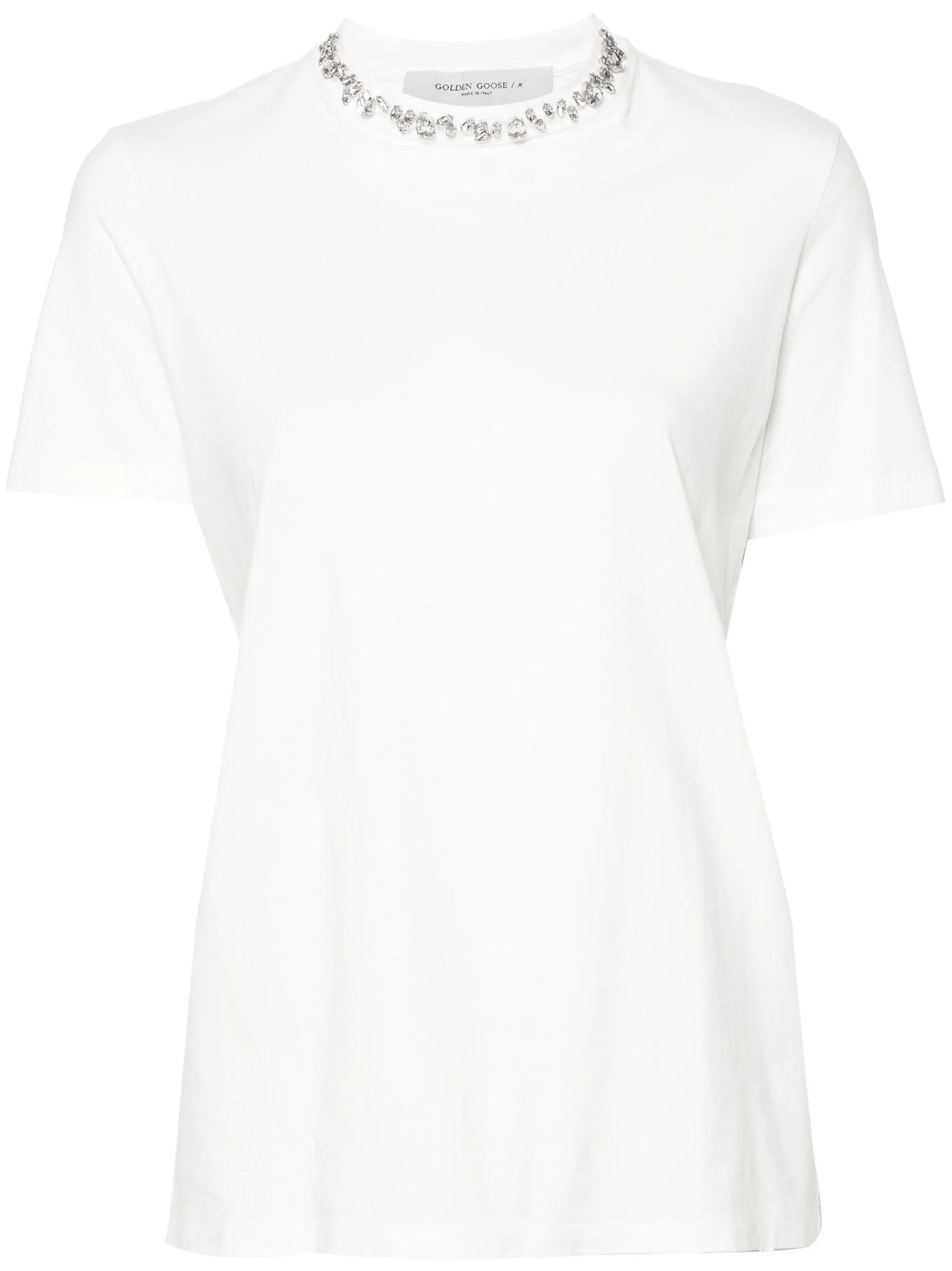 cabochon crystals cotton T-shirt