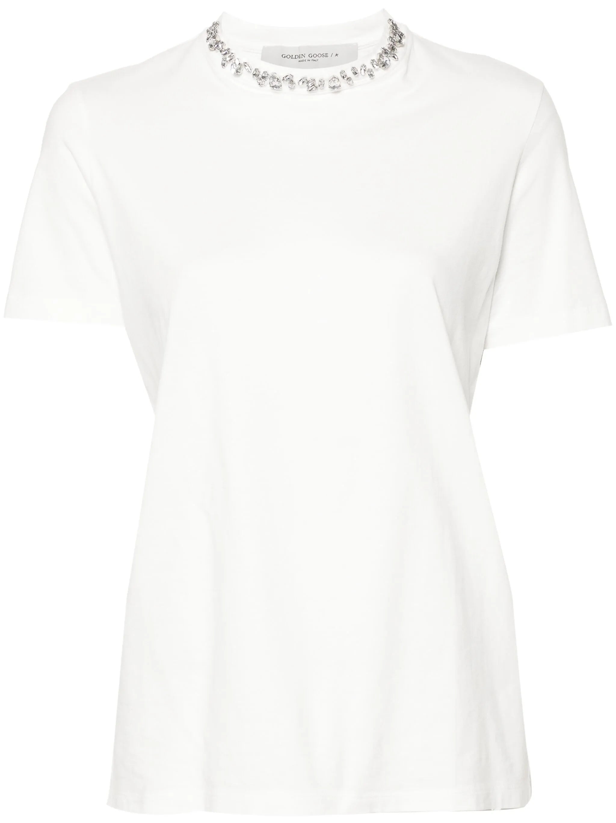 cabochon crystals cotton T-shirt