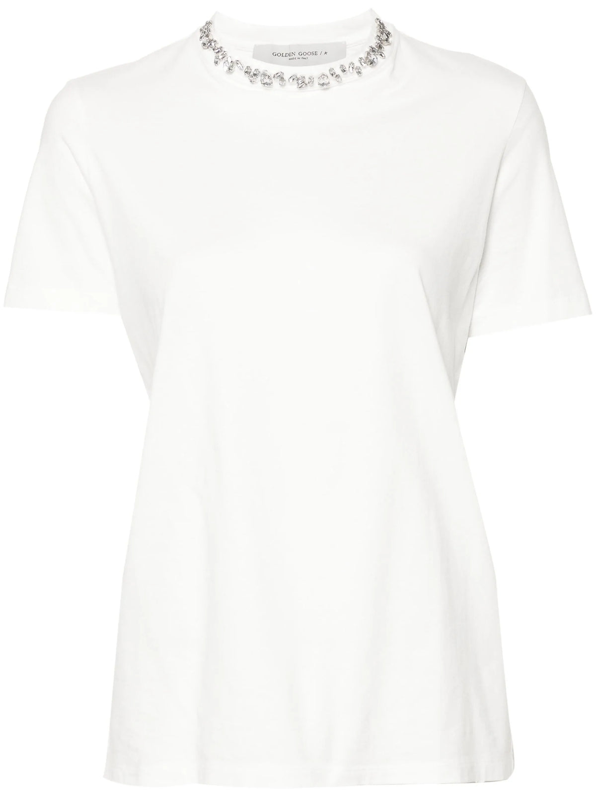 cabochon crystals cotton T-shirt