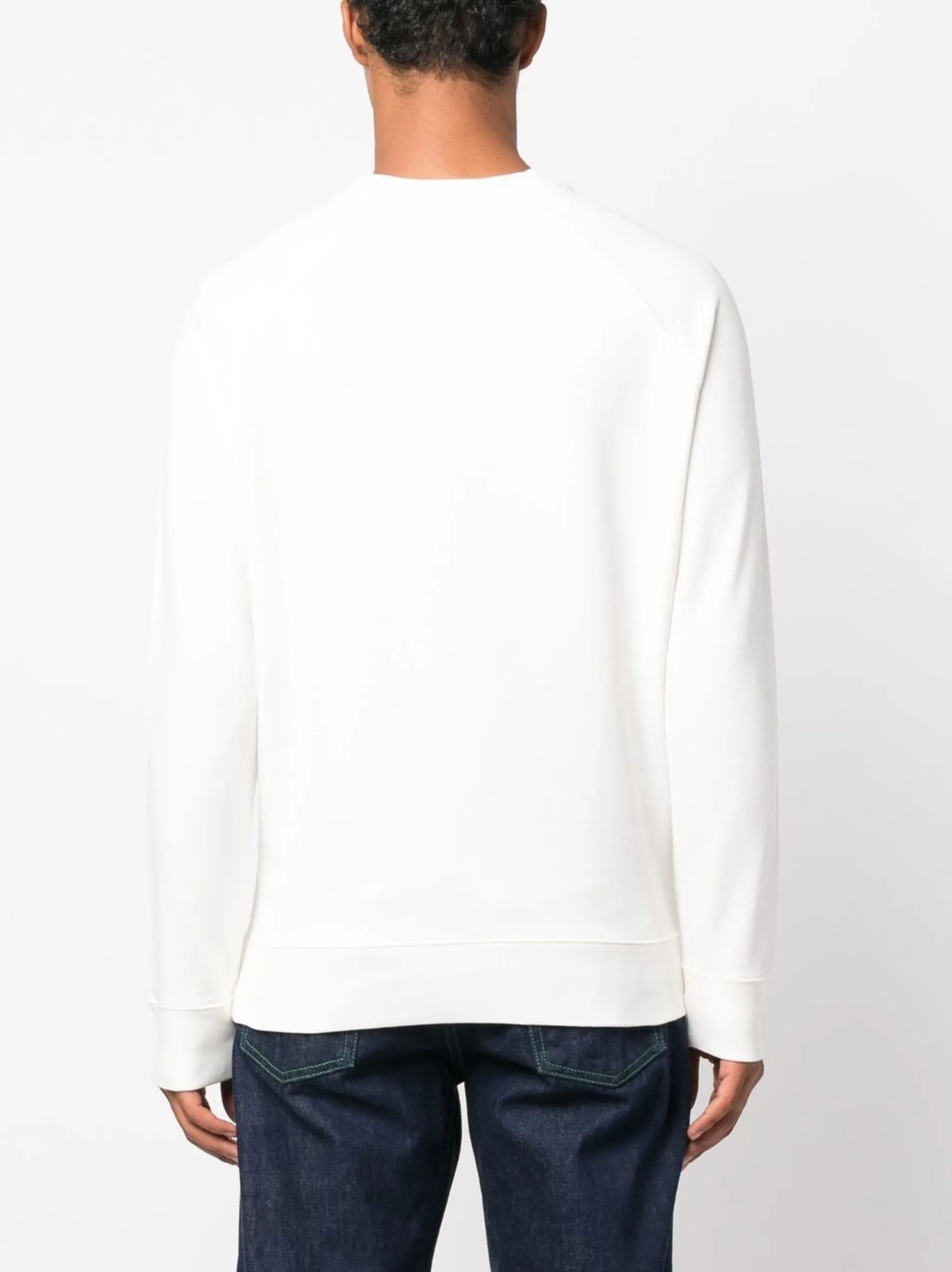 fox-patch crew-neck sweatshirt