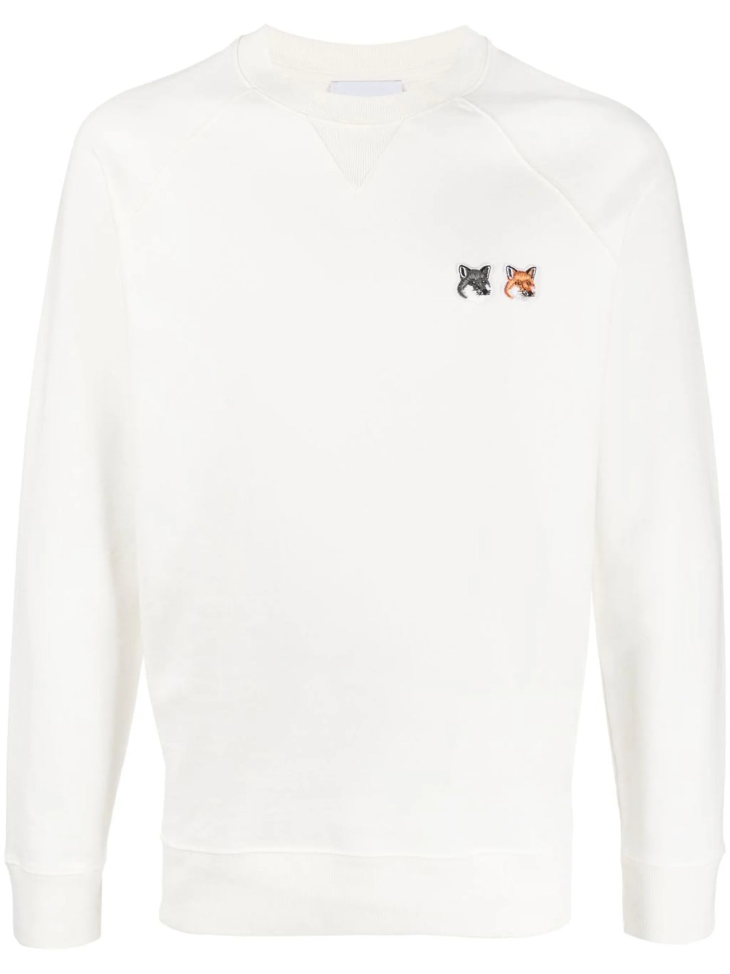 fox-patch crew-neck sweatshirt