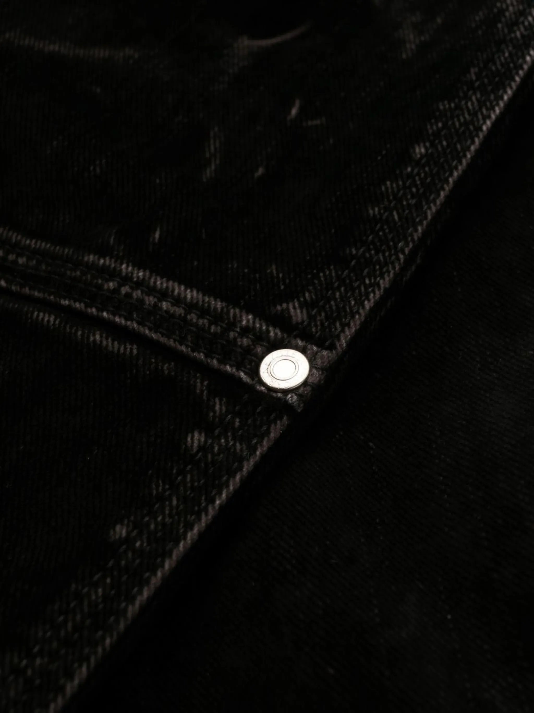 straight-leg denim jeans