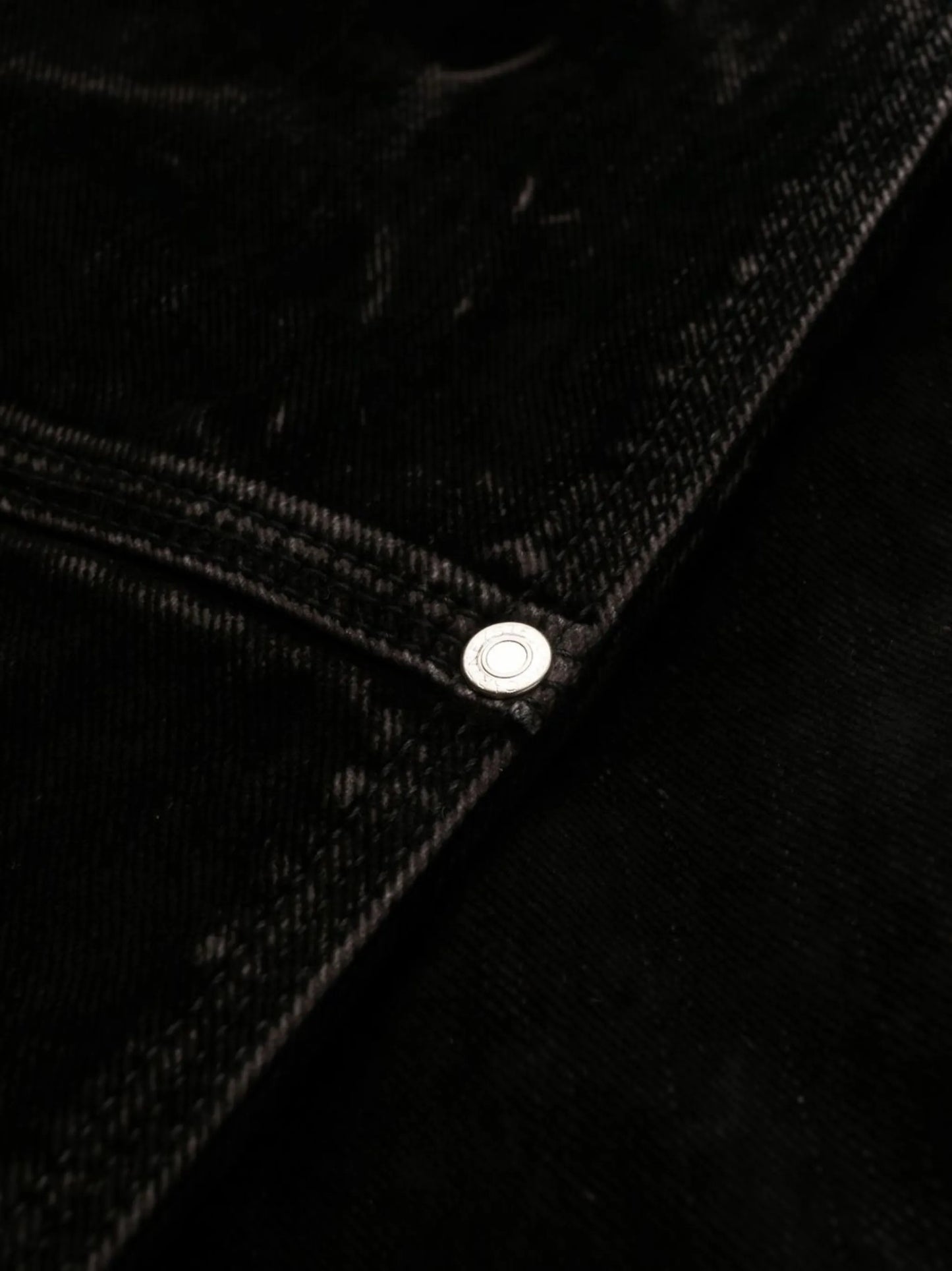 straight-leg denim jeans