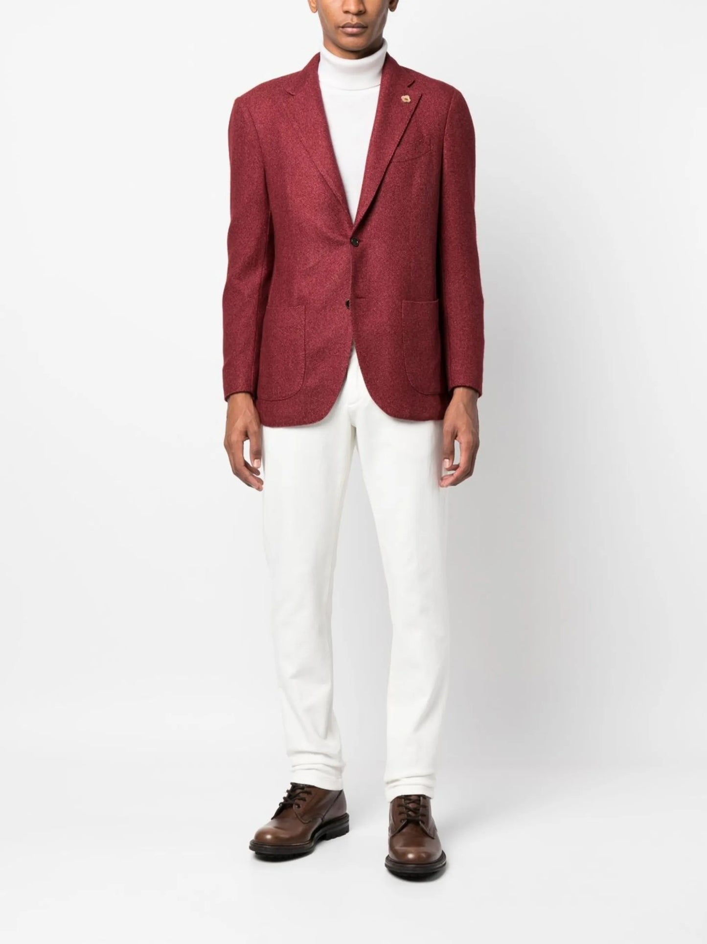 drawstring cotton tapered pants