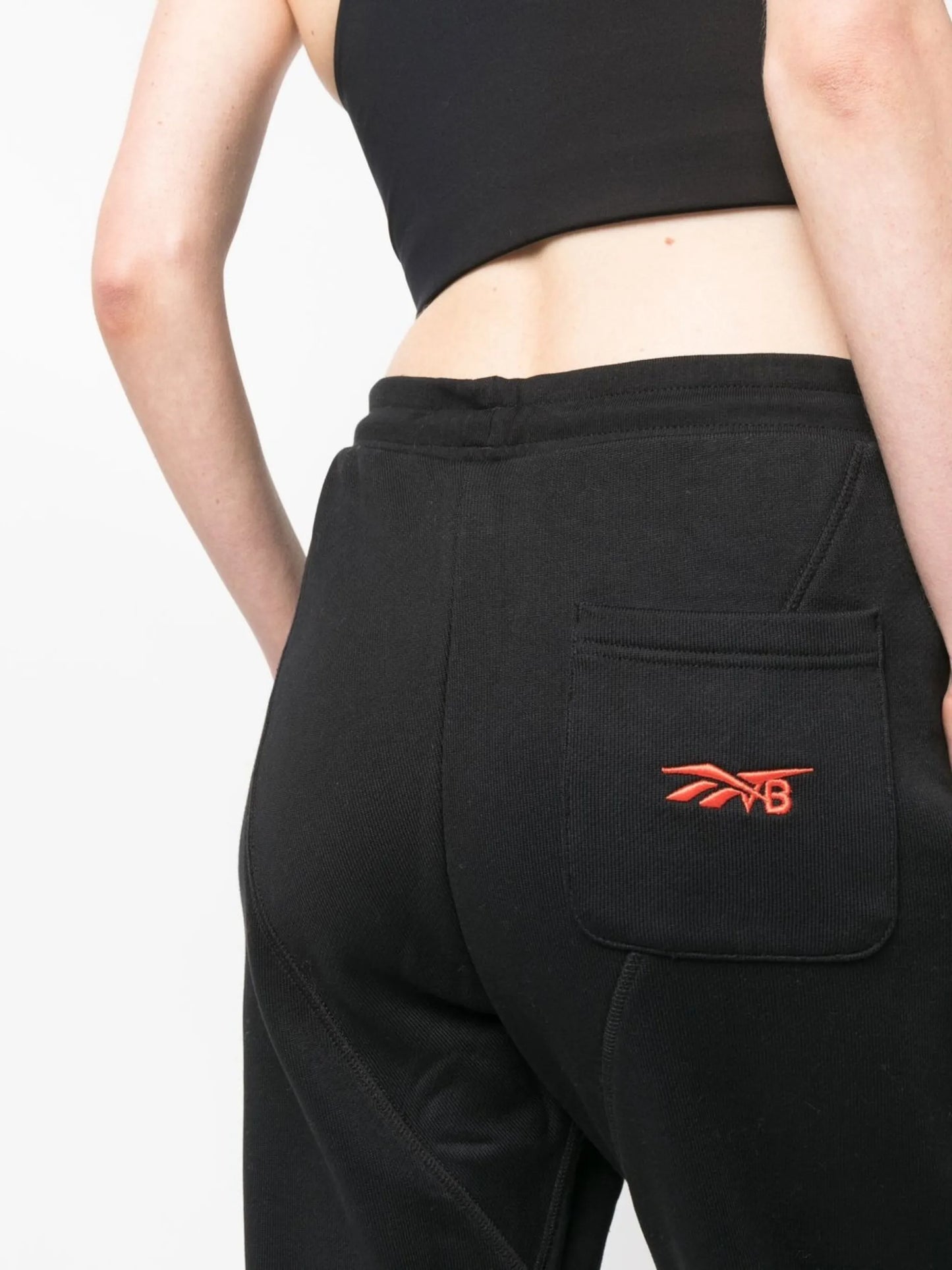 drawstring cotton track-pants