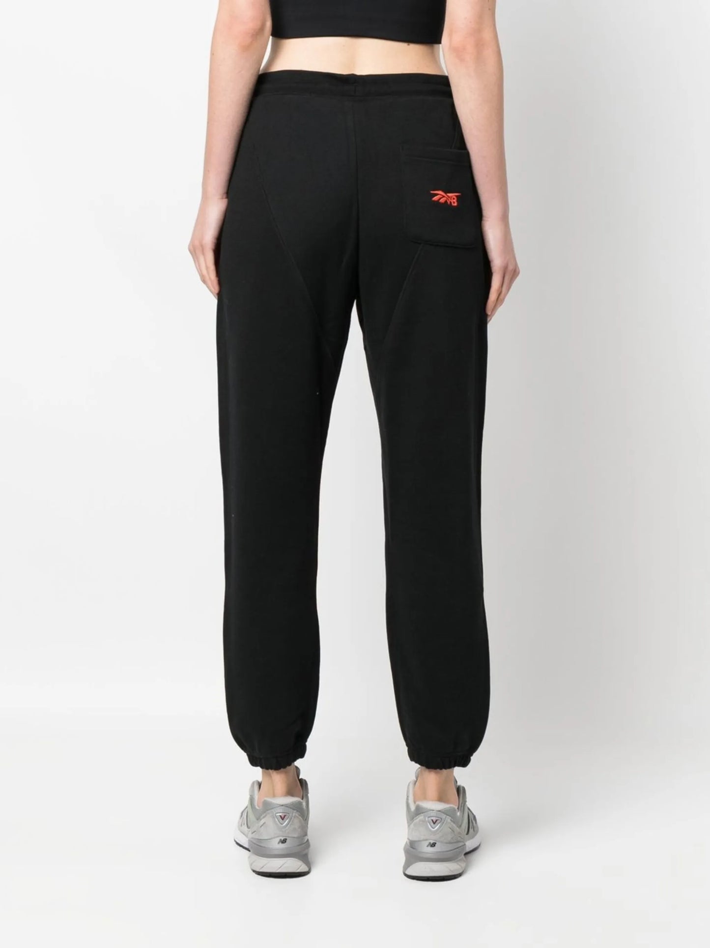 drawstring cotton track-pants