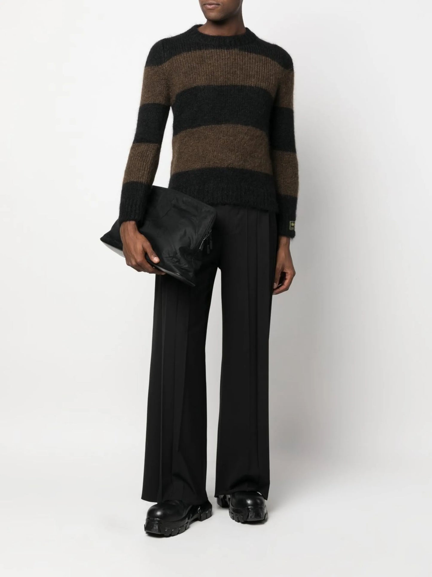 horizontal-stripe jumper