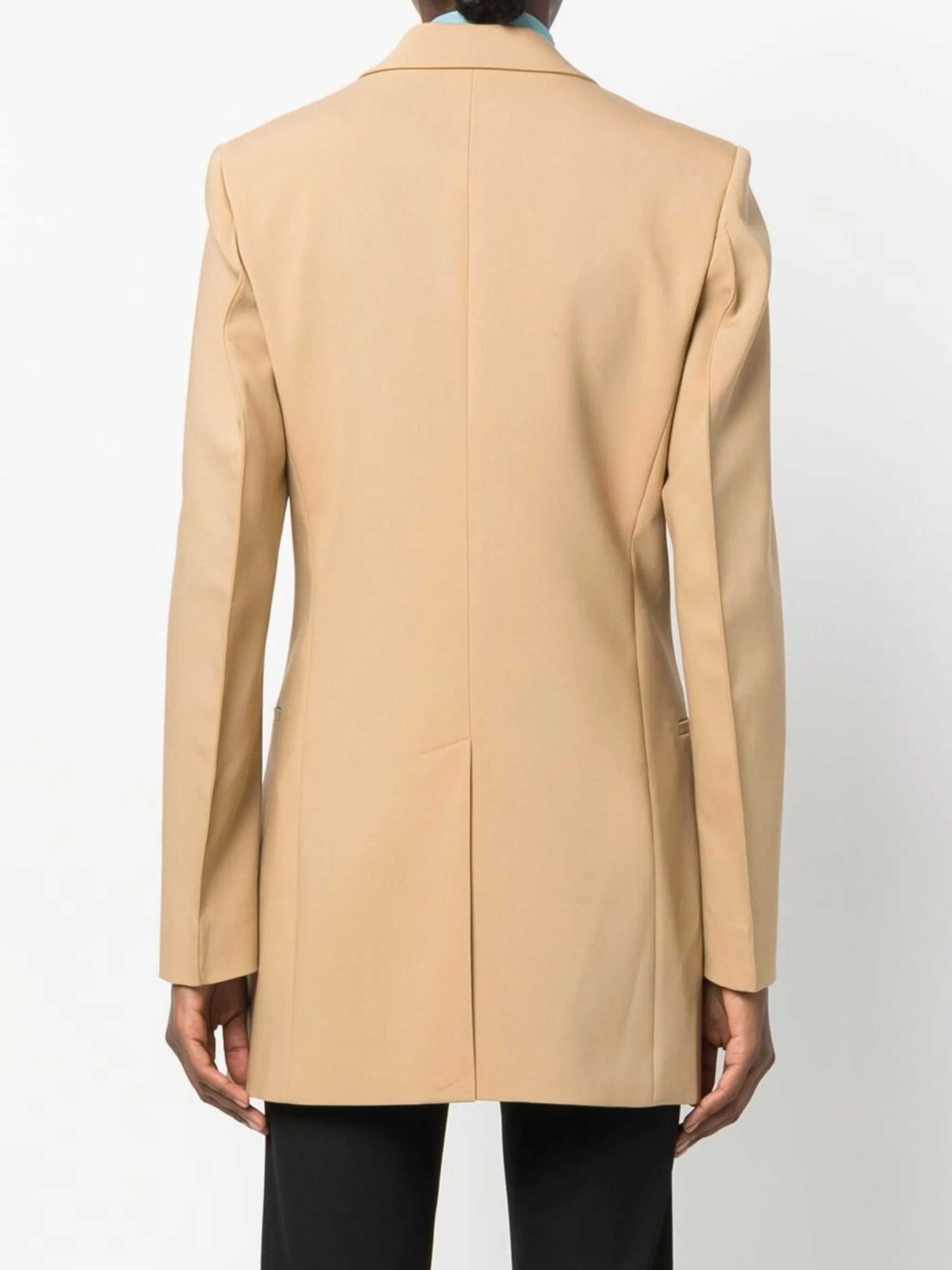button-front tailored blazer