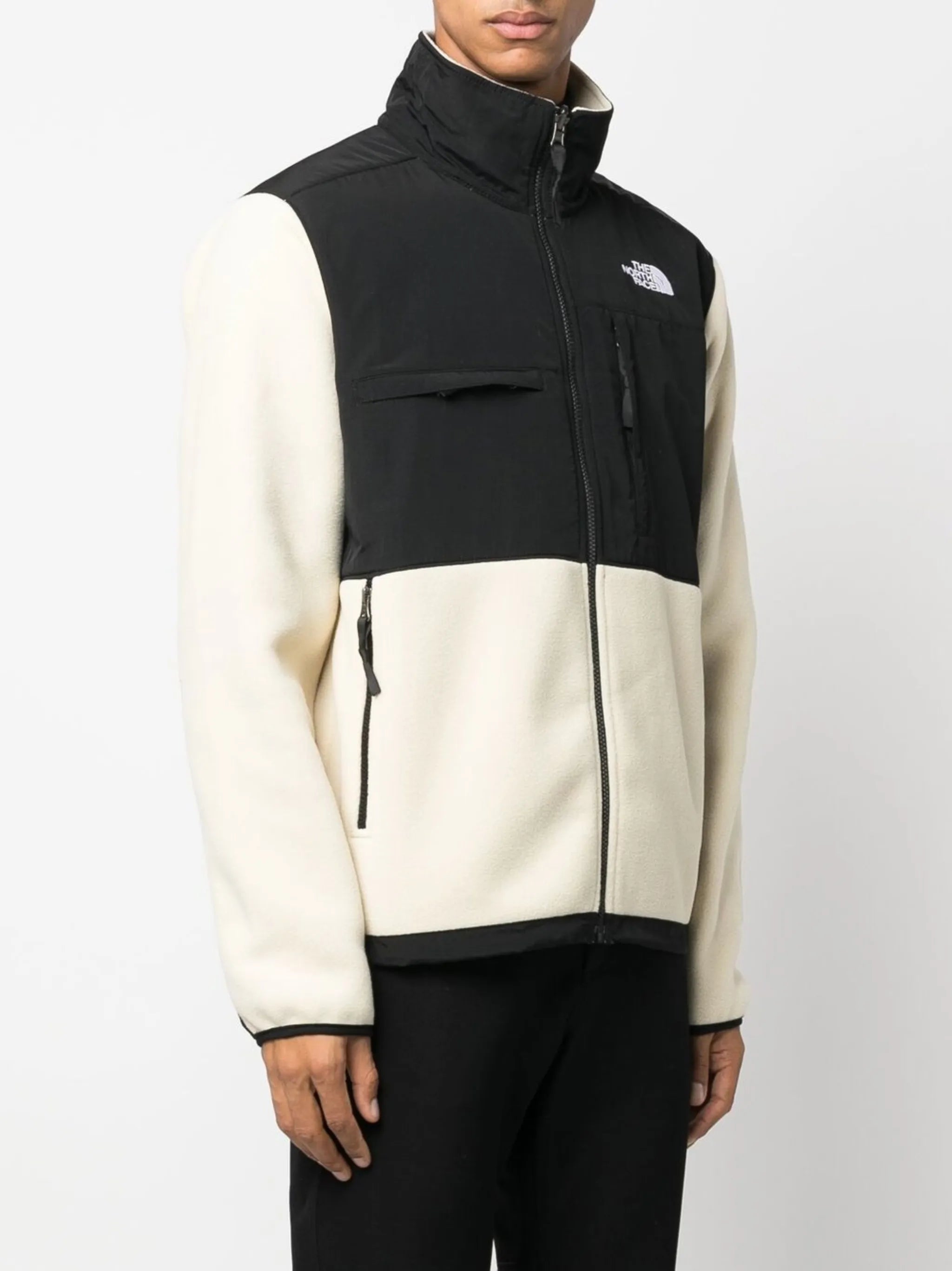 embroidered-logo zipped jacket