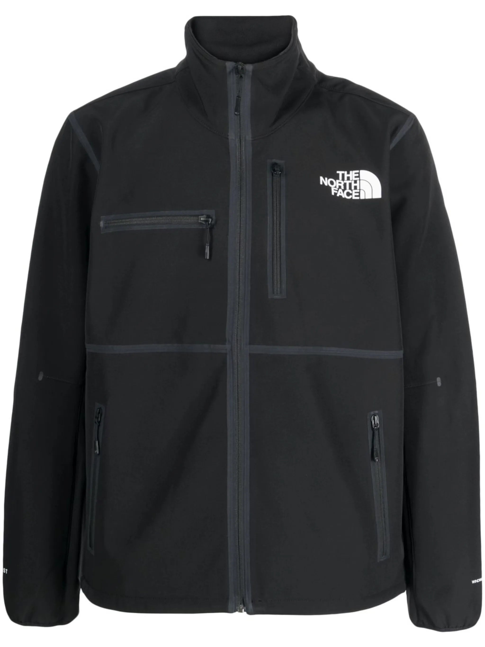 chest logo-print detail jacket