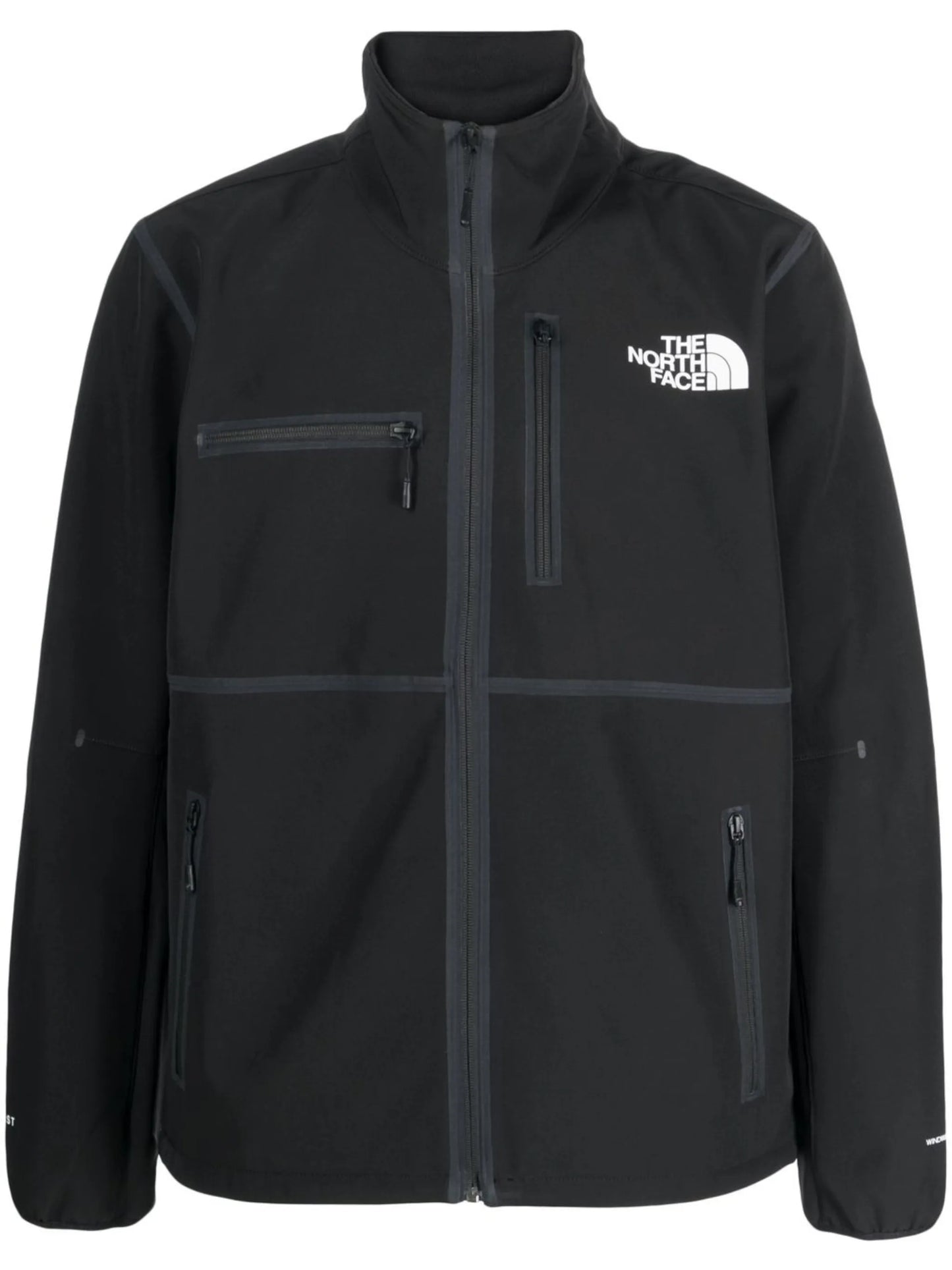 chest logo-print detail jacket