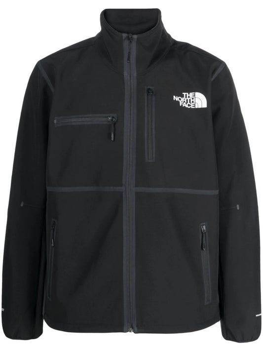 chest logo-print detail jacket