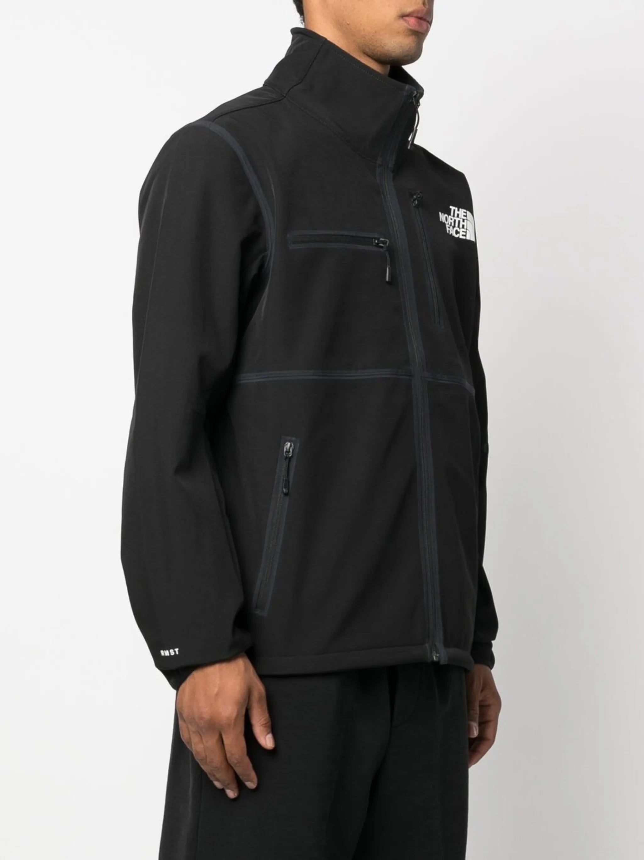 chest logo-print detail jacket