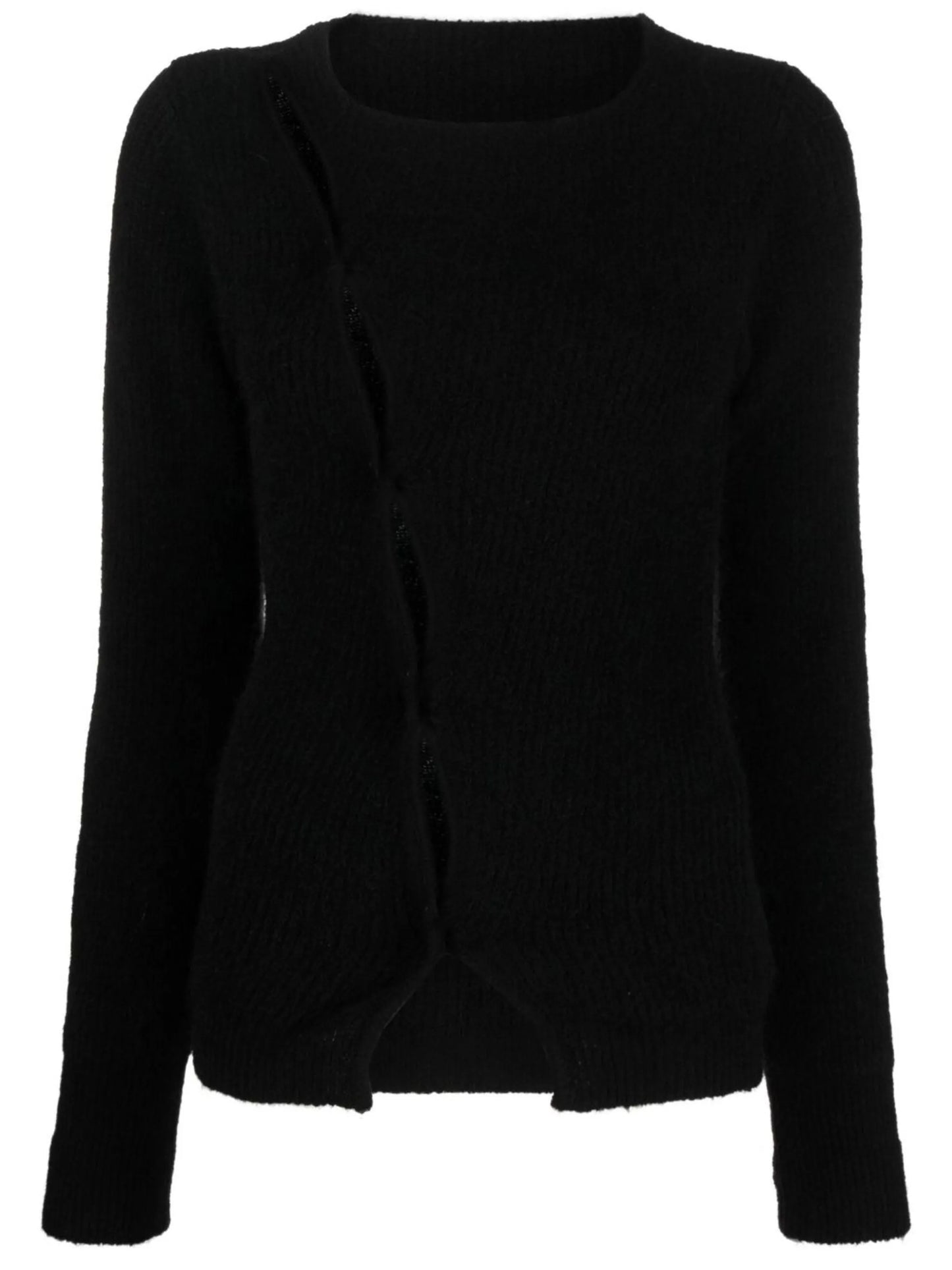 La Maille Pau asymmetric cardigan