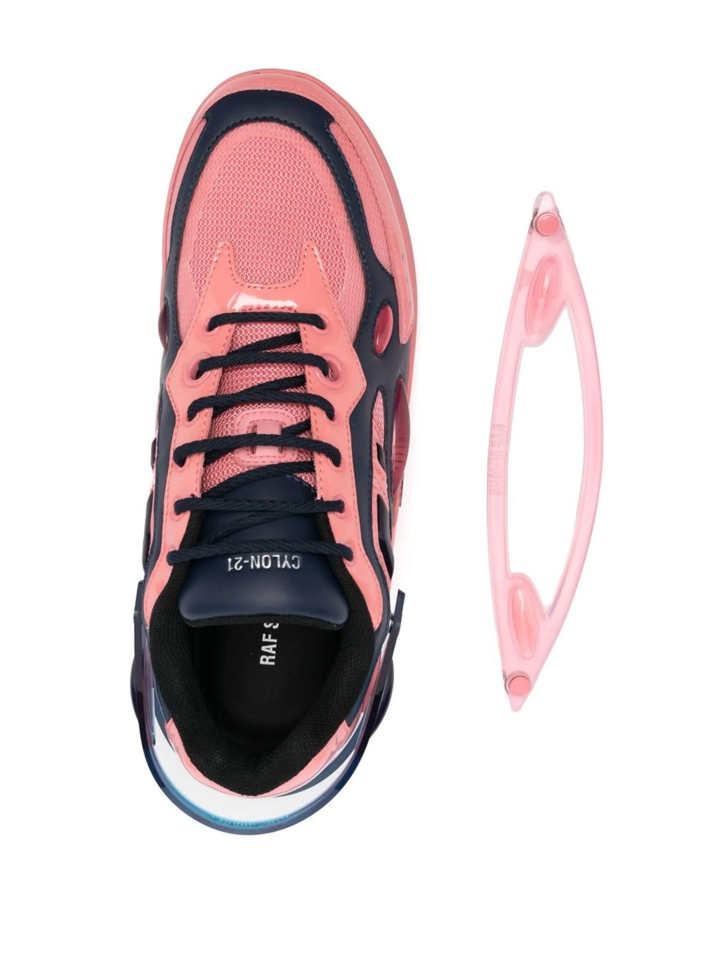 multi-panel lace-up sneakers