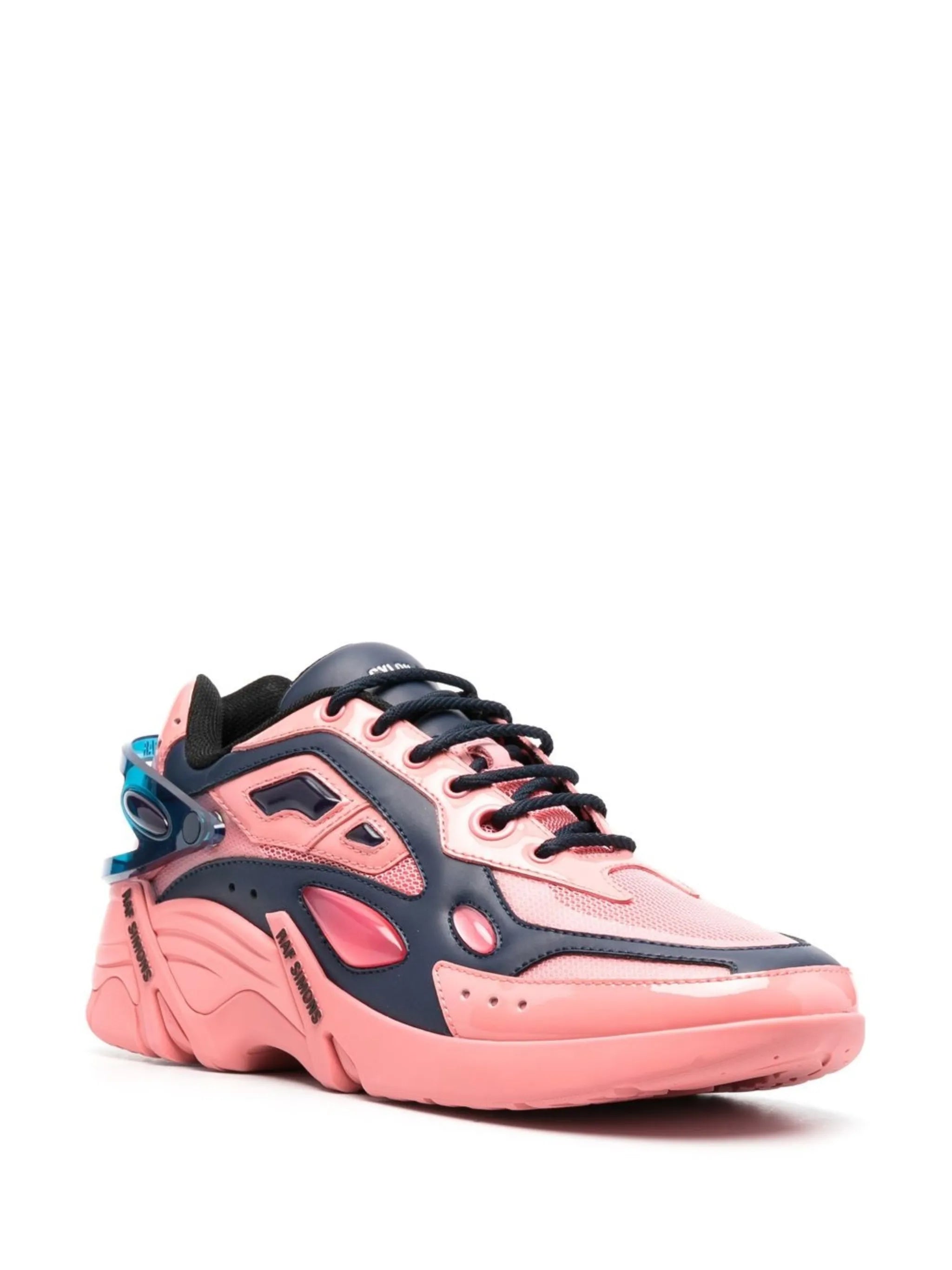 multi-panel lace-up sneakers