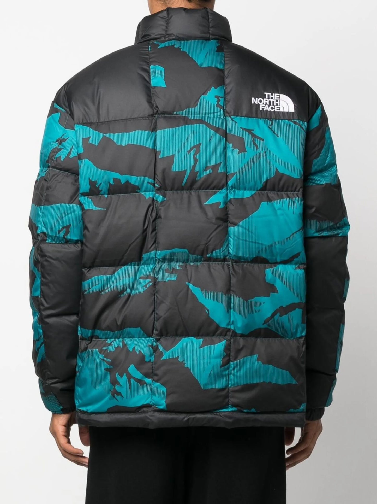 embroidered-logo padded jacket