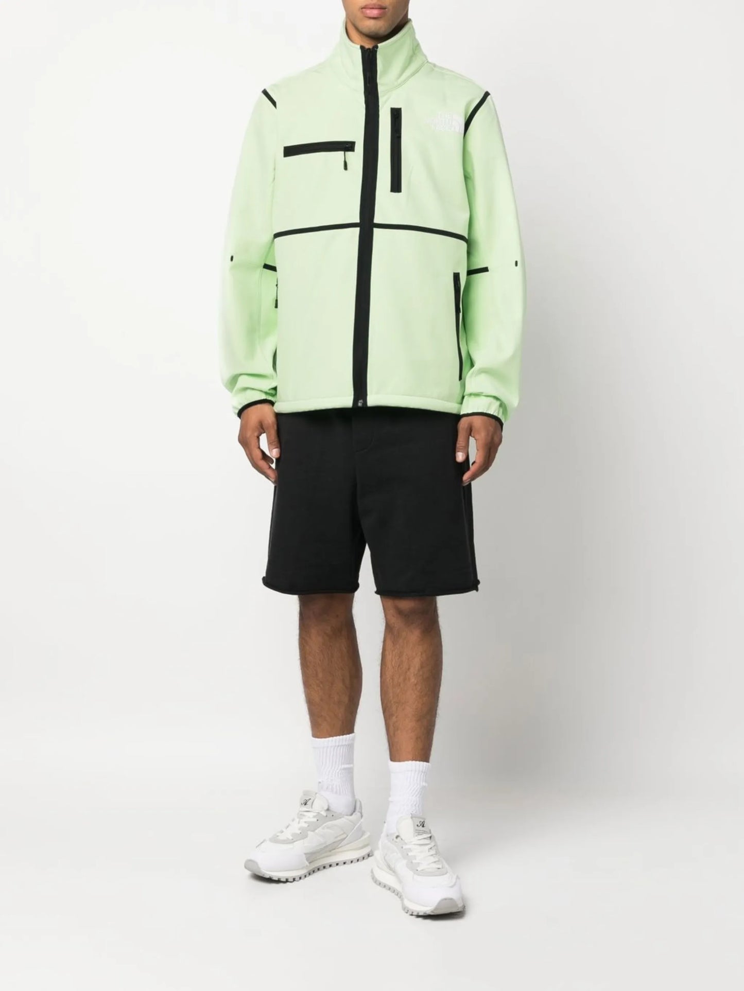 chest logo-print zipped jacket