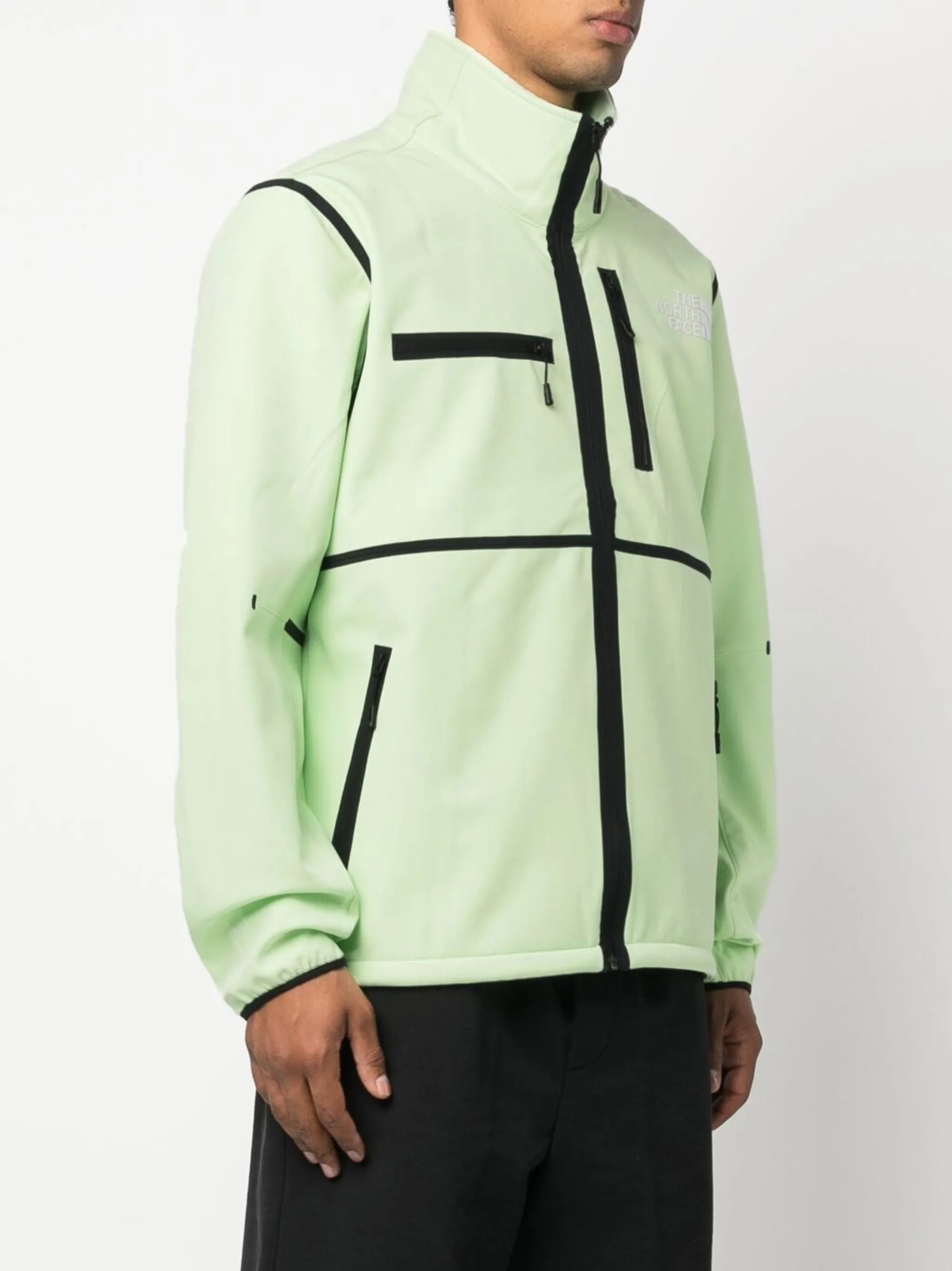 chest logo-print zipped jacket