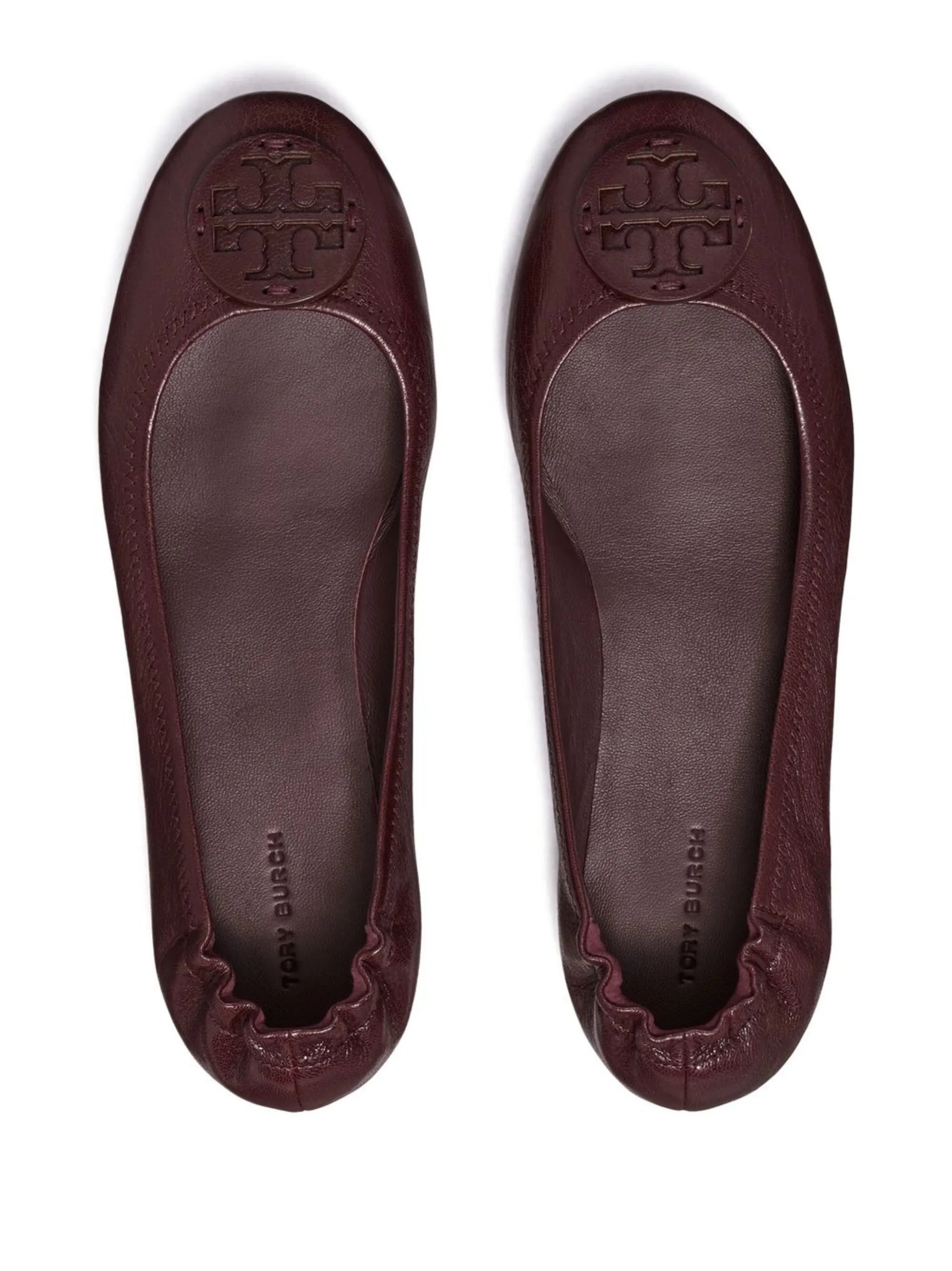 logo-patch detail ballerina shoes