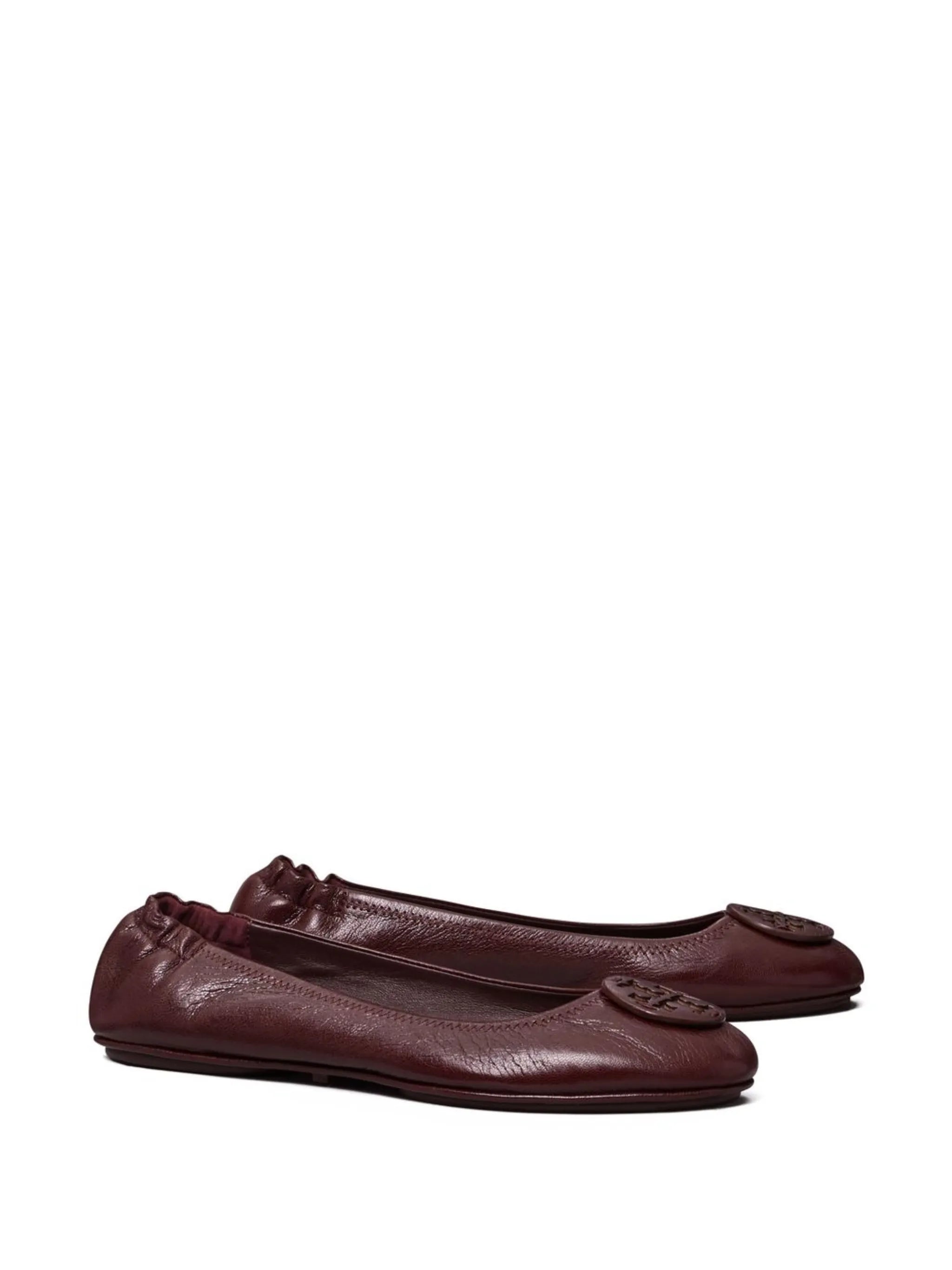 logo-patch detail ballerina shoes
