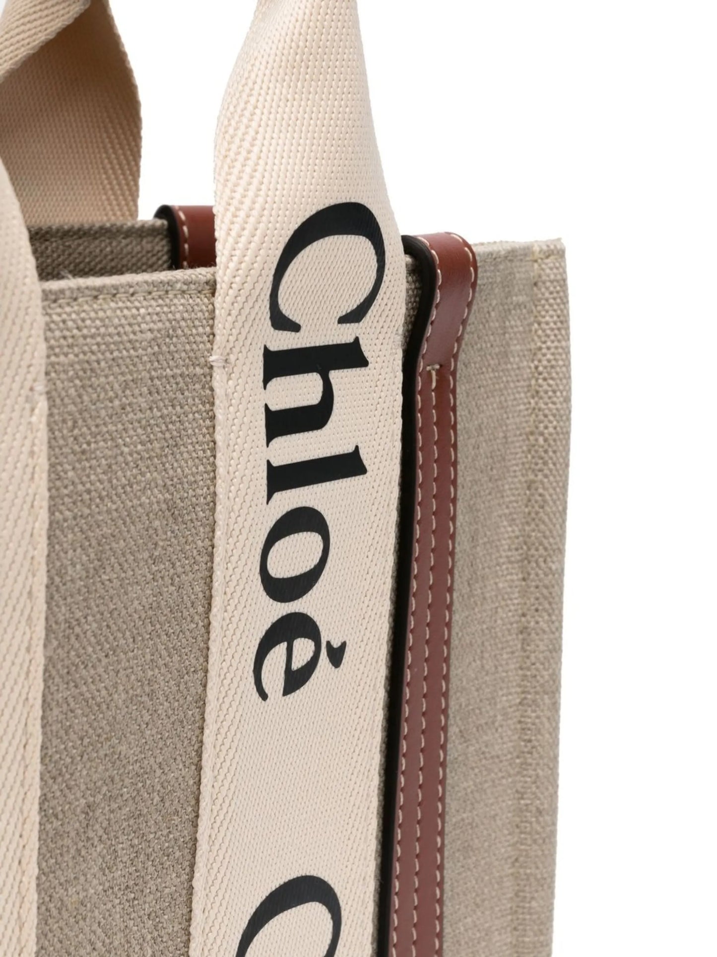 logo-print tote bag