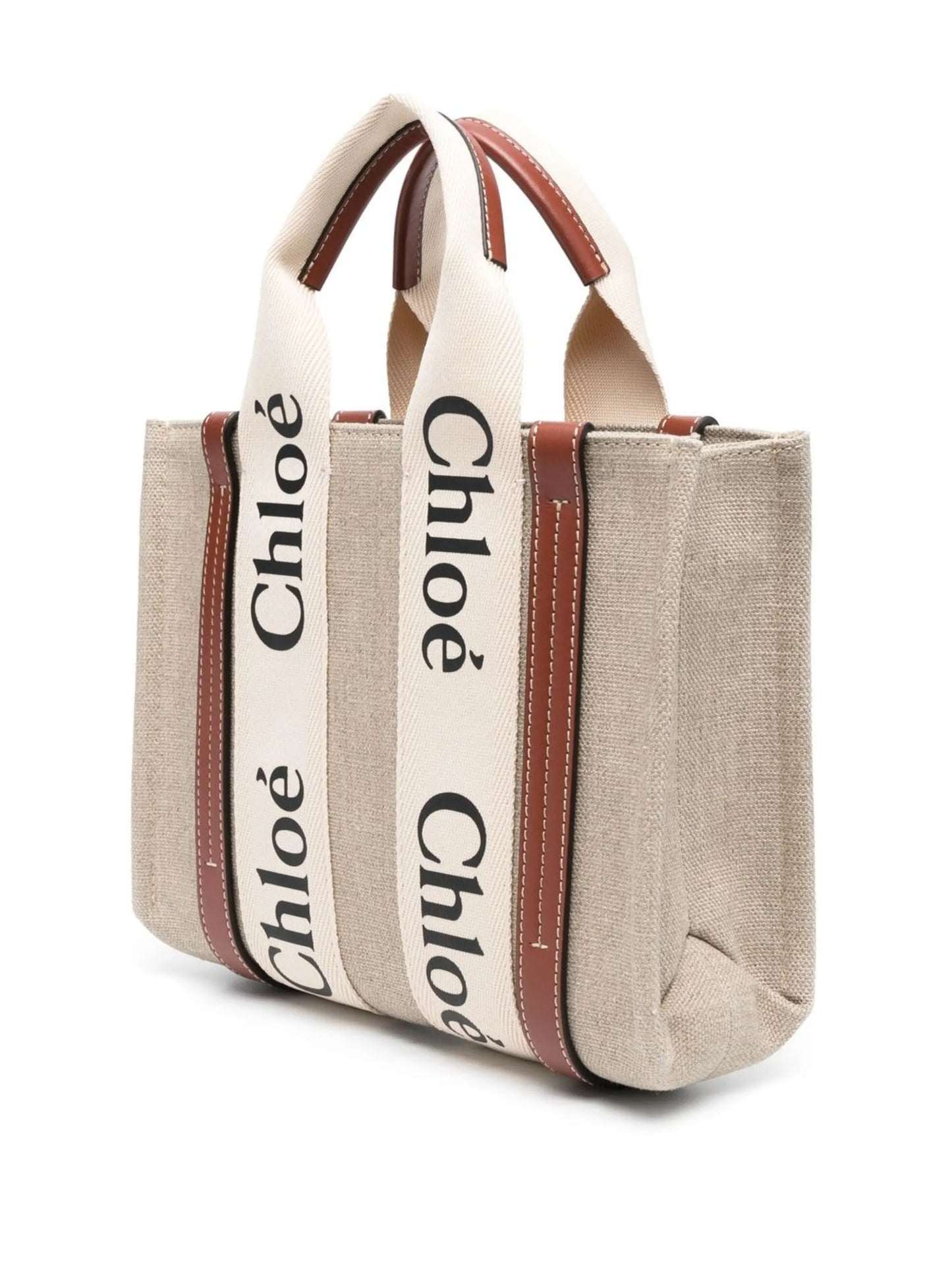 logo-print tote bag