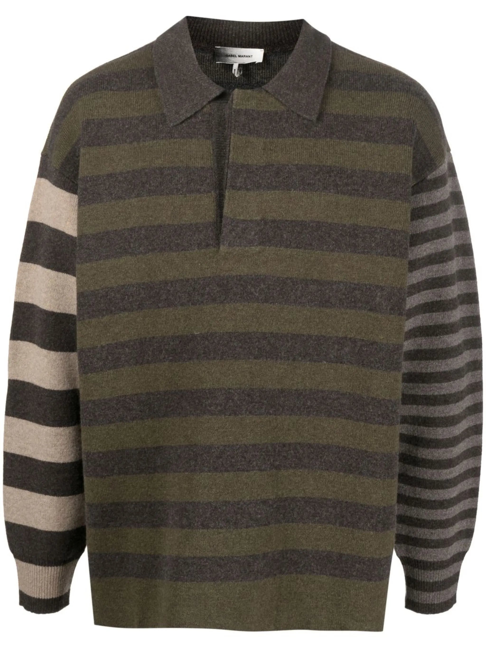 striped polo jumper