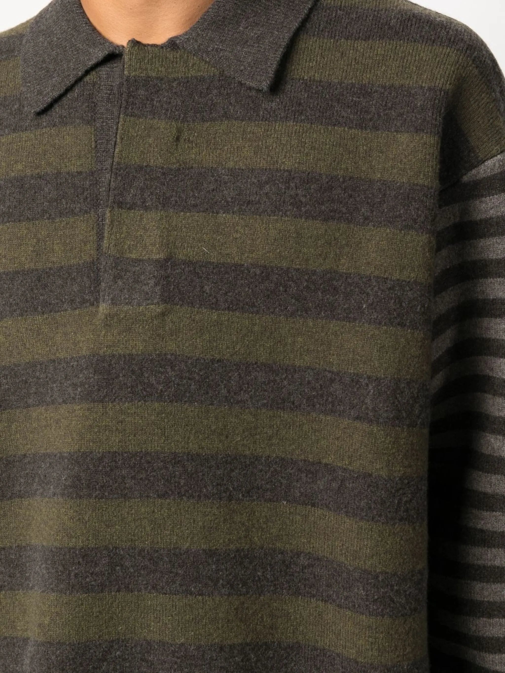 striped polo jumper