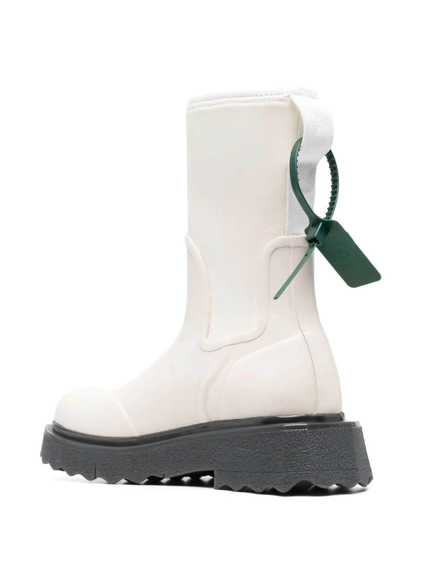 slogan-print ankle boots