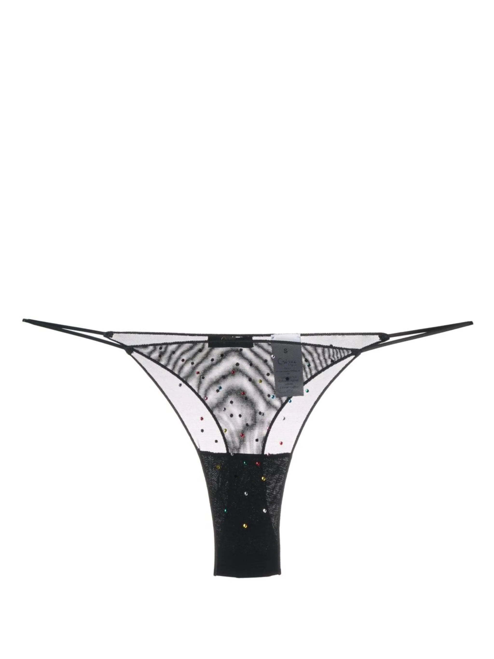 Gem sheer thong