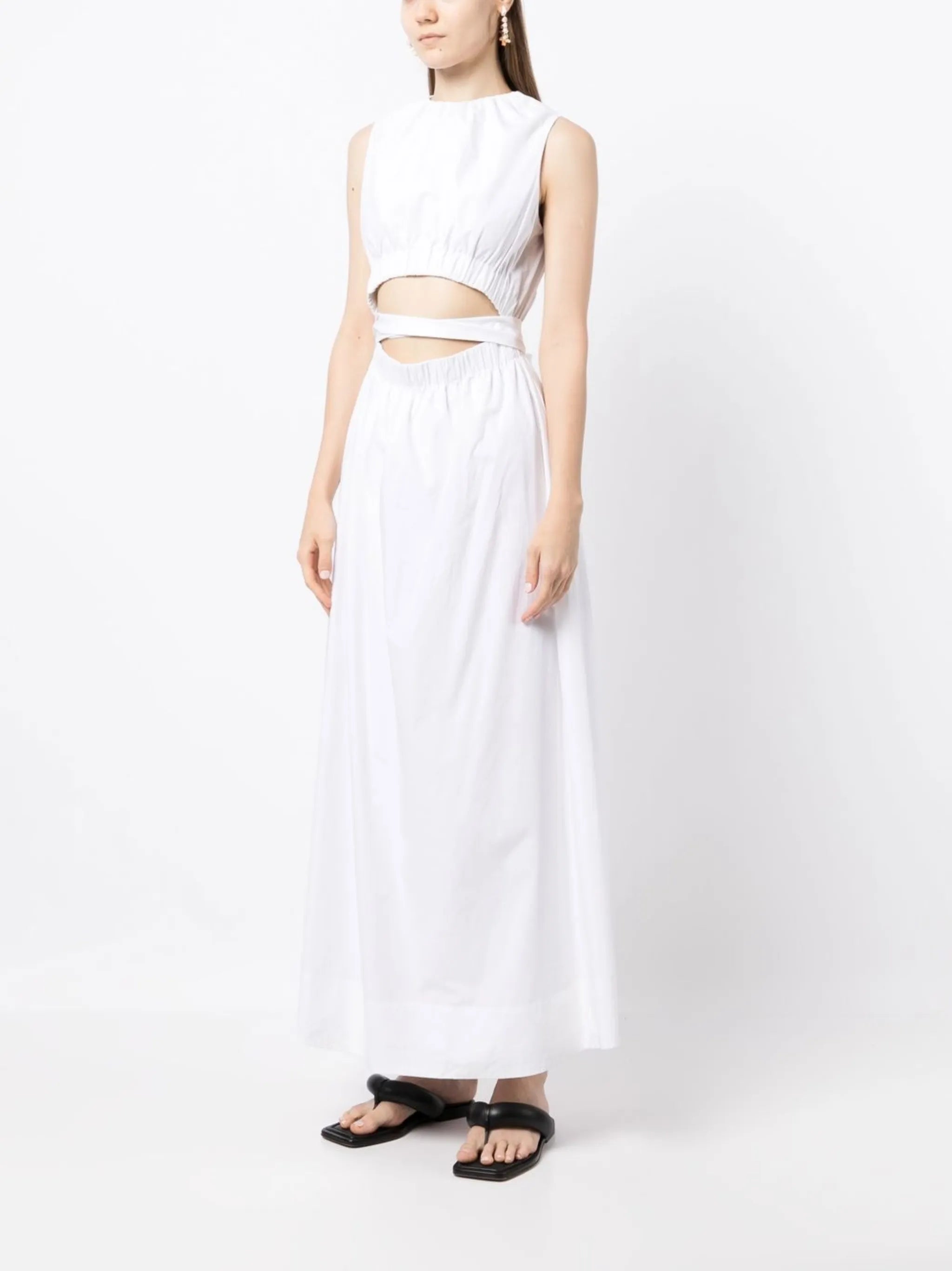 Dion gathered maxi dress
