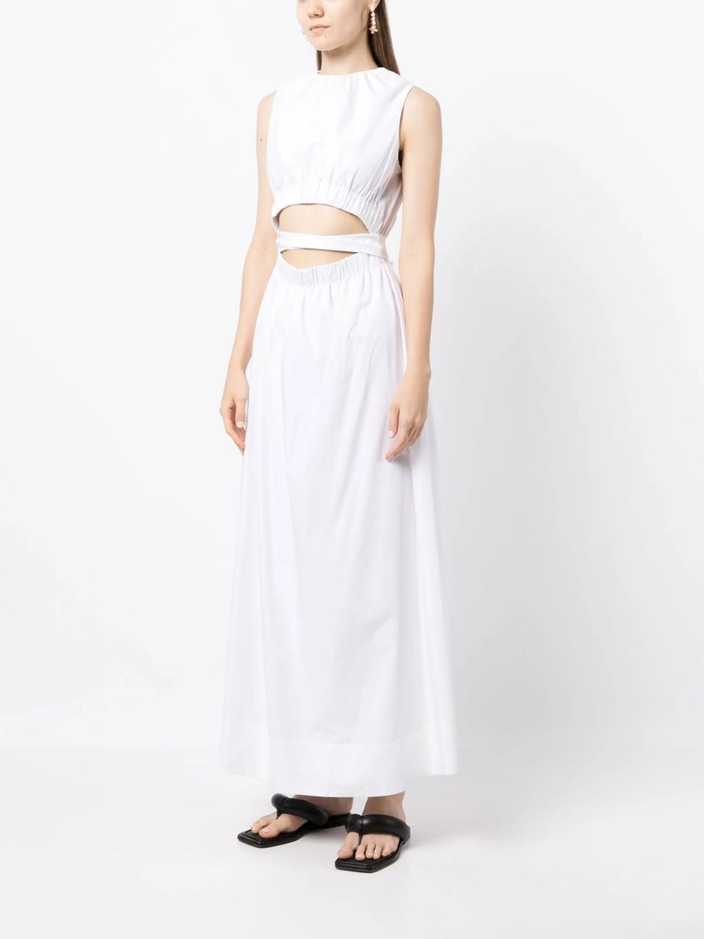 Dion gathered maxi dress