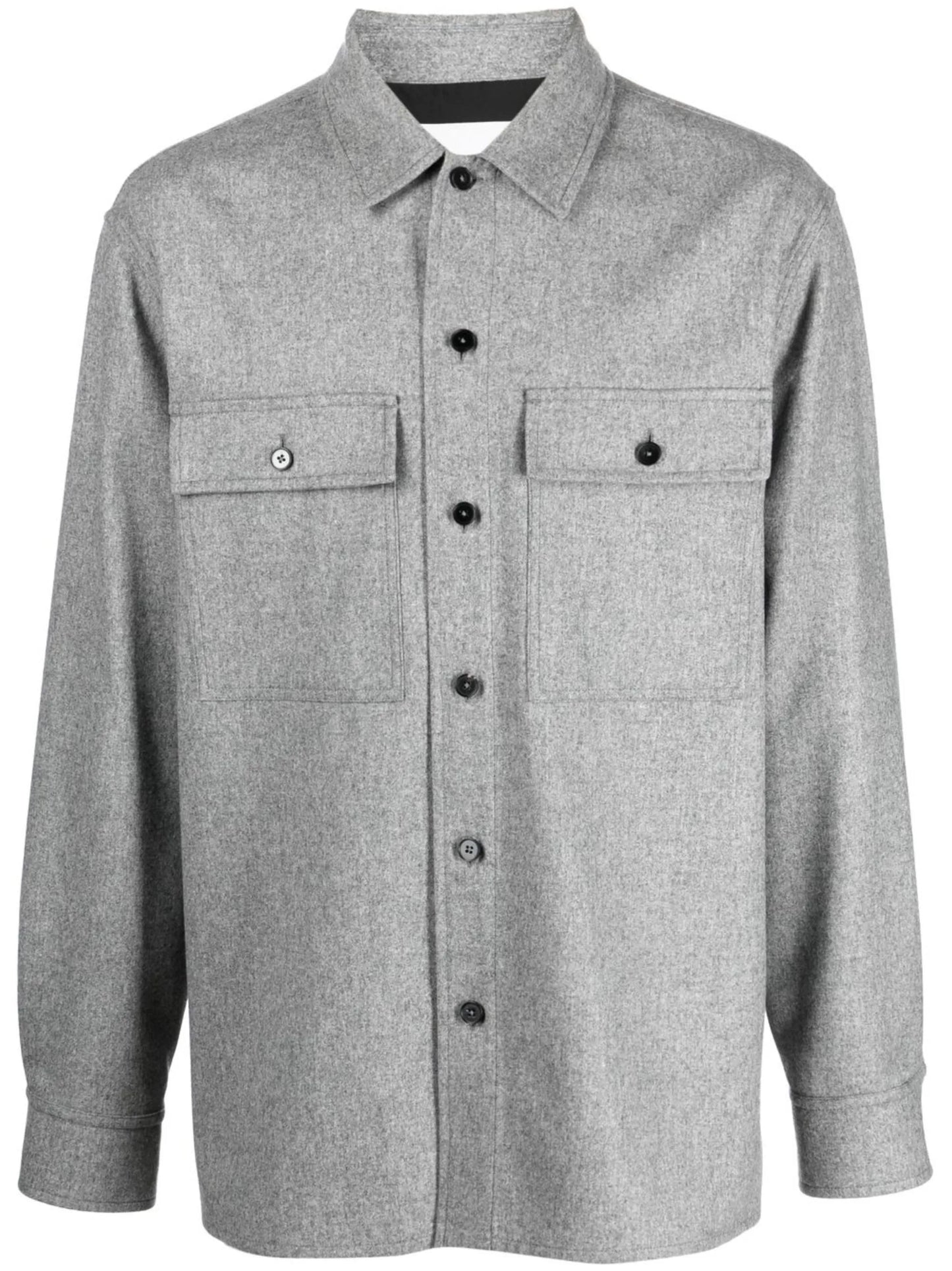 long-sleeve wool shirt jacket