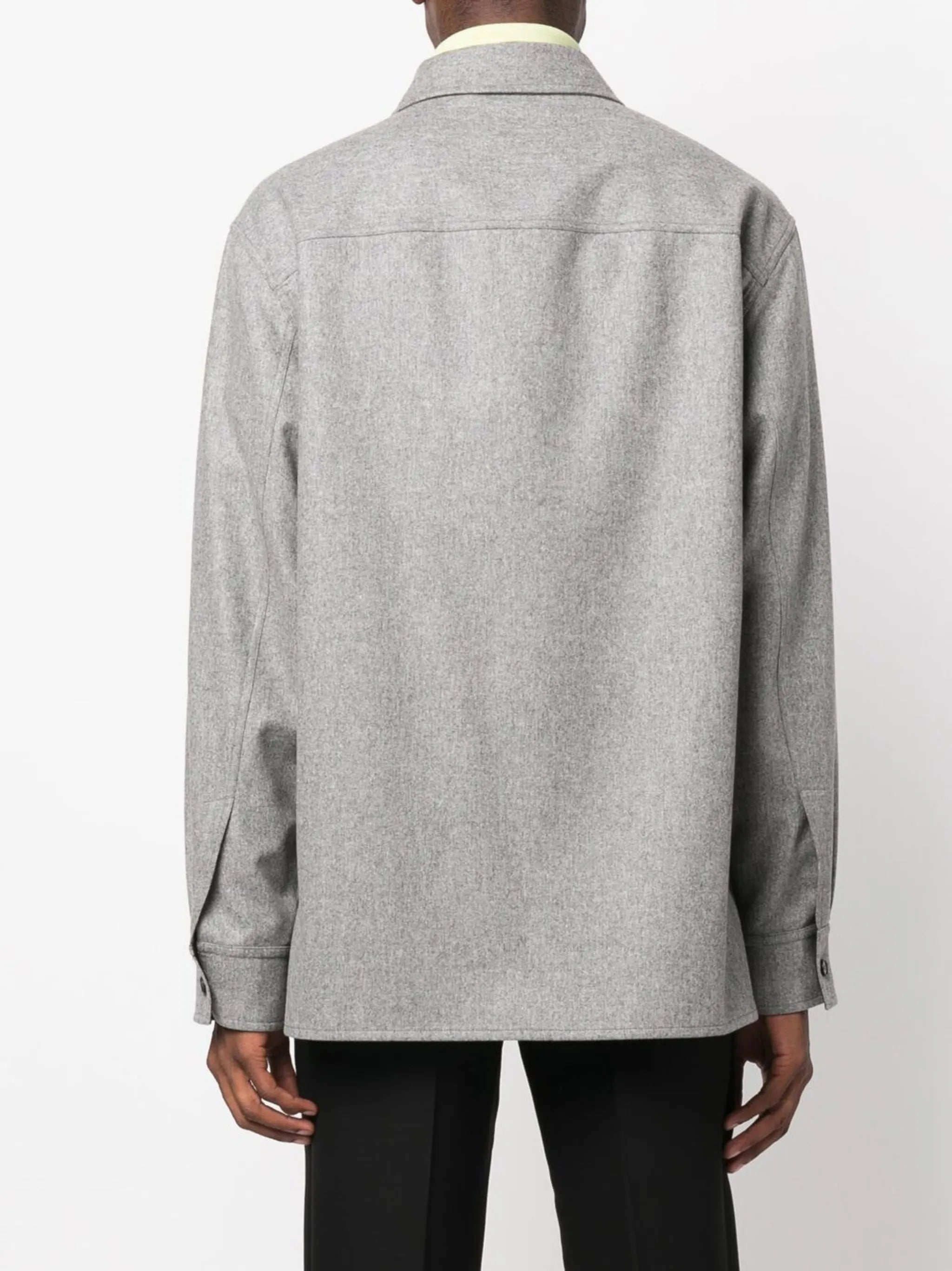 long-sleeve wool shirt jacket