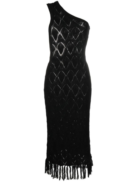 cut-out one-shoulder dress