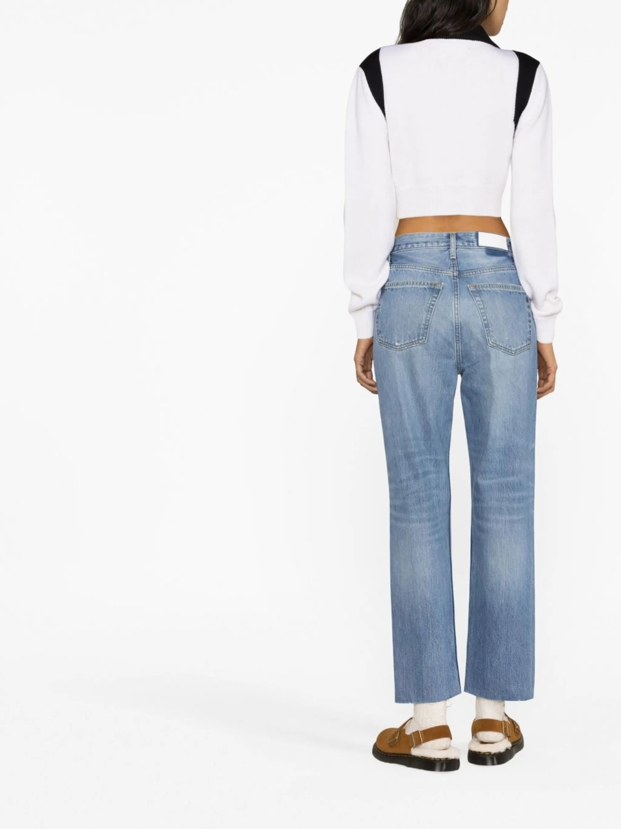 Ultra High Rise stove pipe jeans