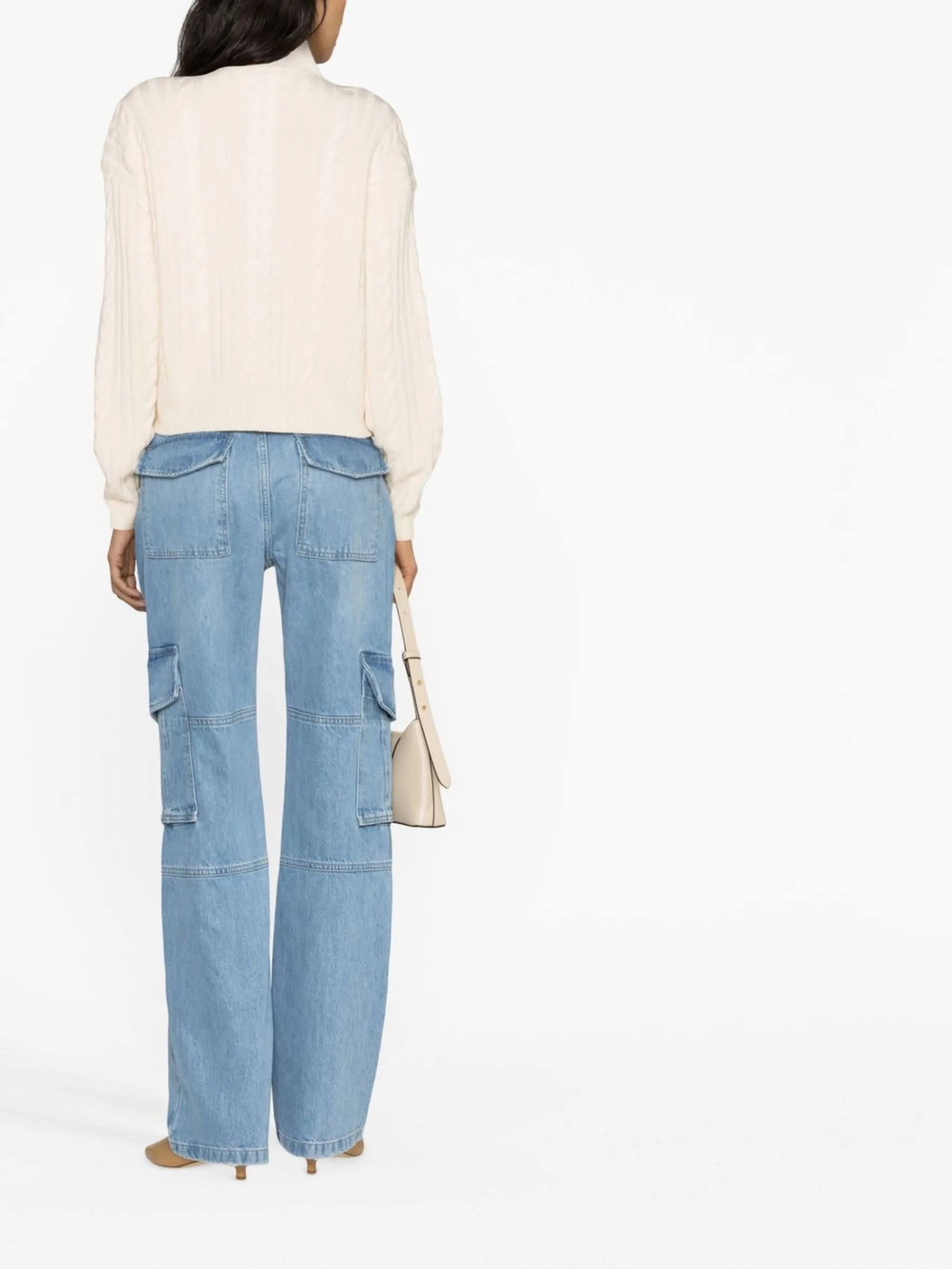 Maylene cable-knit jumper