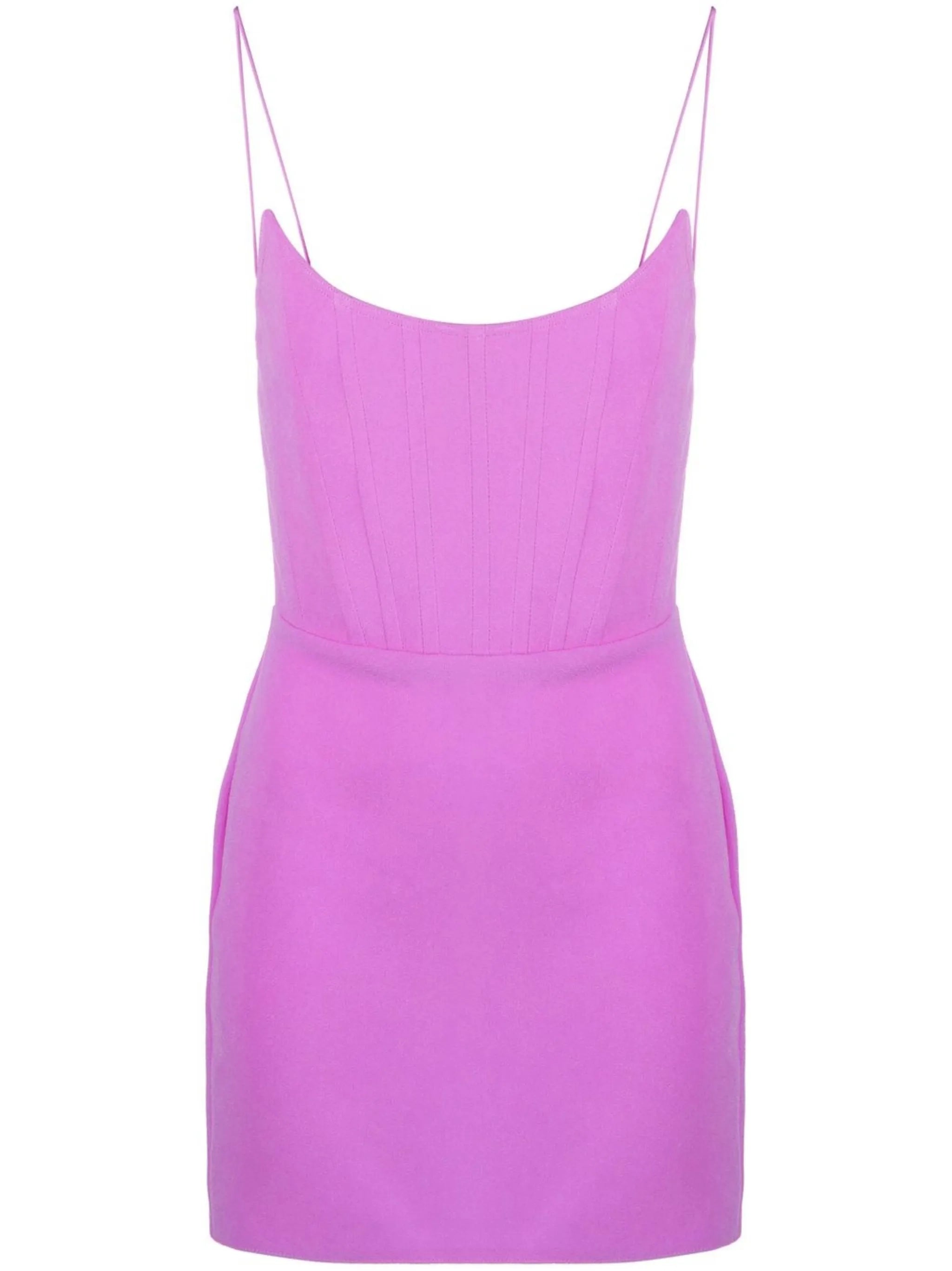Caine scoop-neck corset minidress