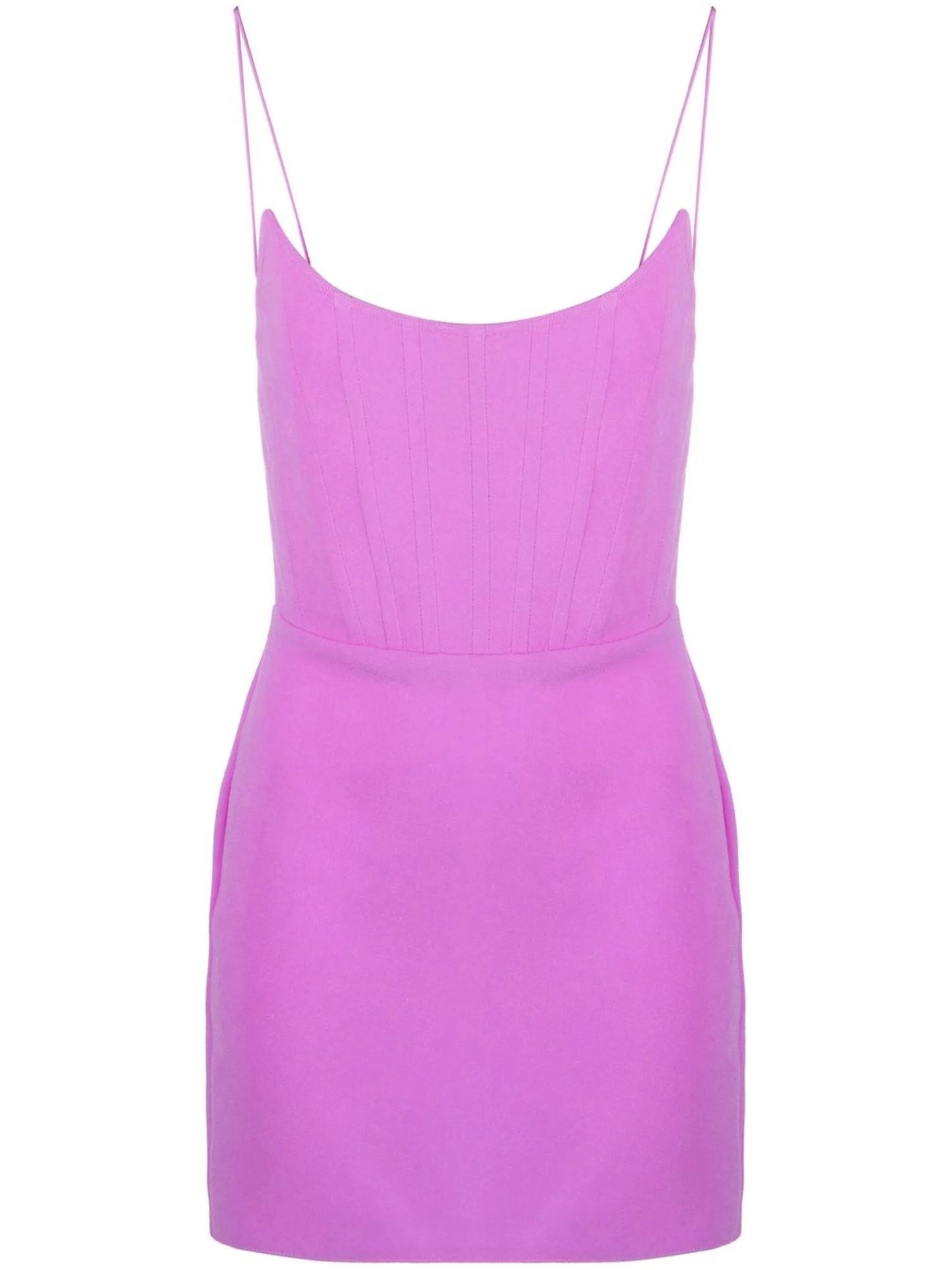 Caine scoop-neck corset minidress