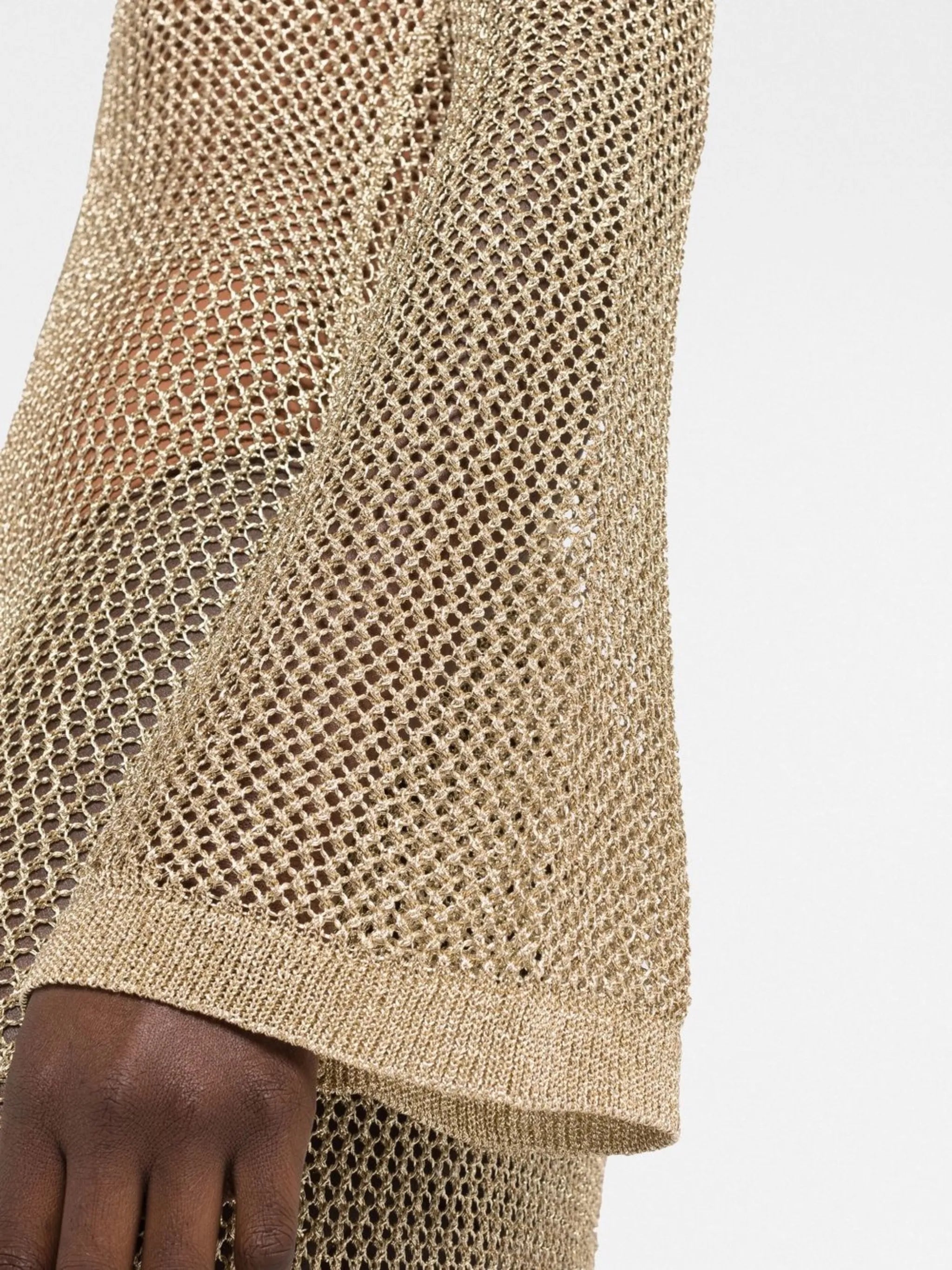 Etta metallic mesh dress