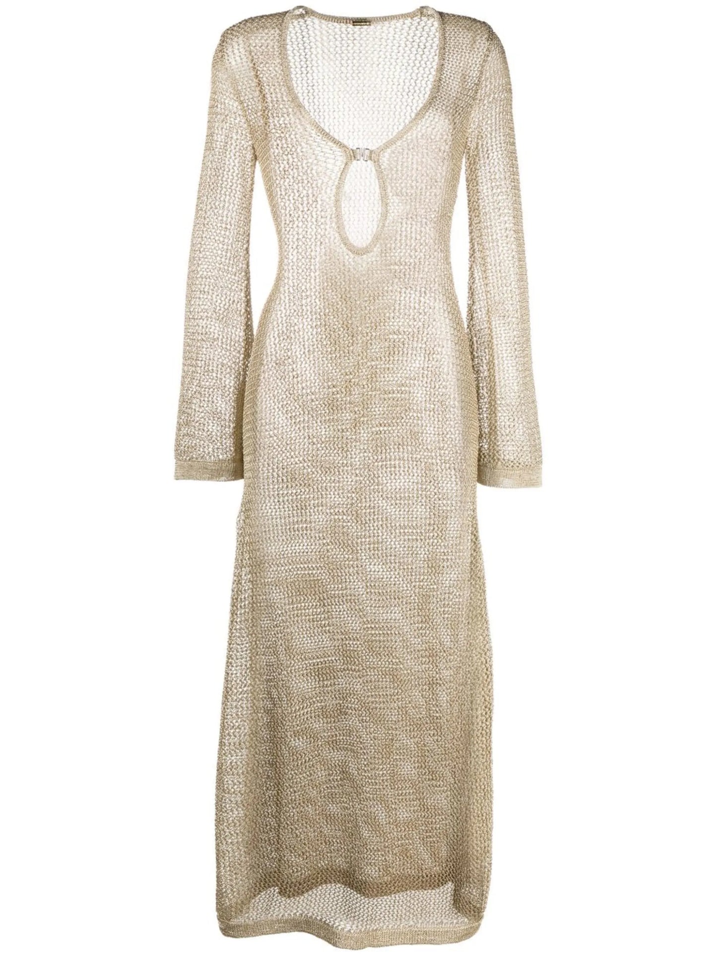 Etta metallic mesh dress