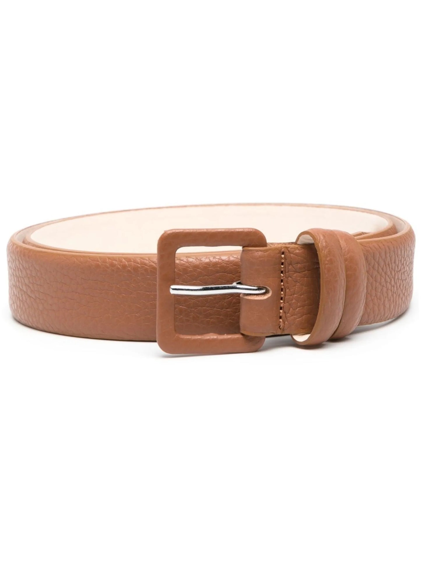grained-leather belt