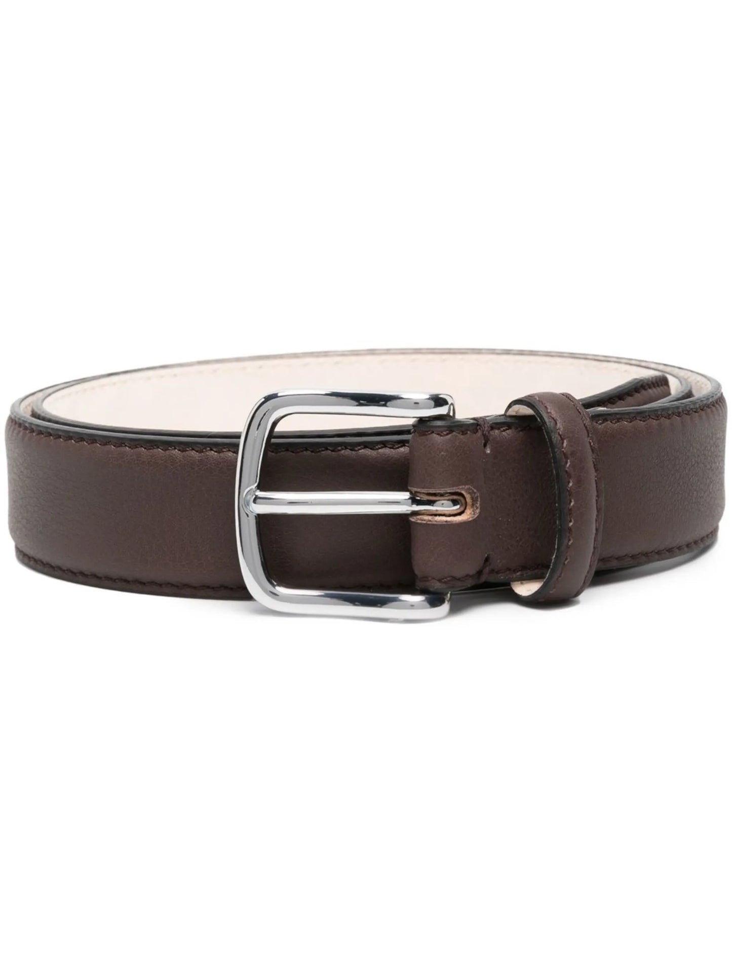 polished-buckle detail belt
