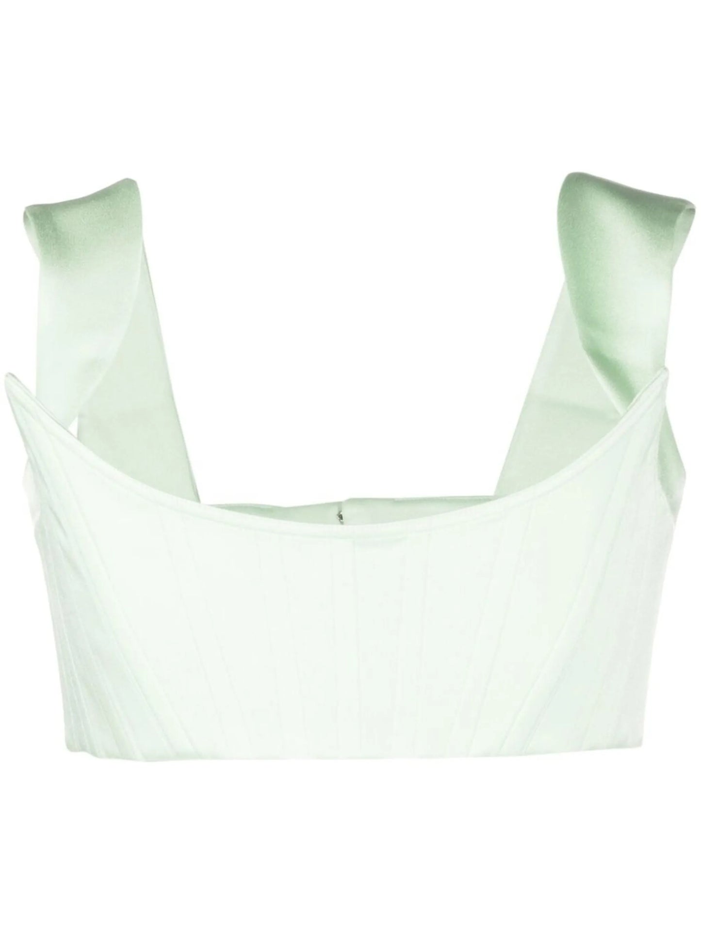 wide-strap structured cropped top