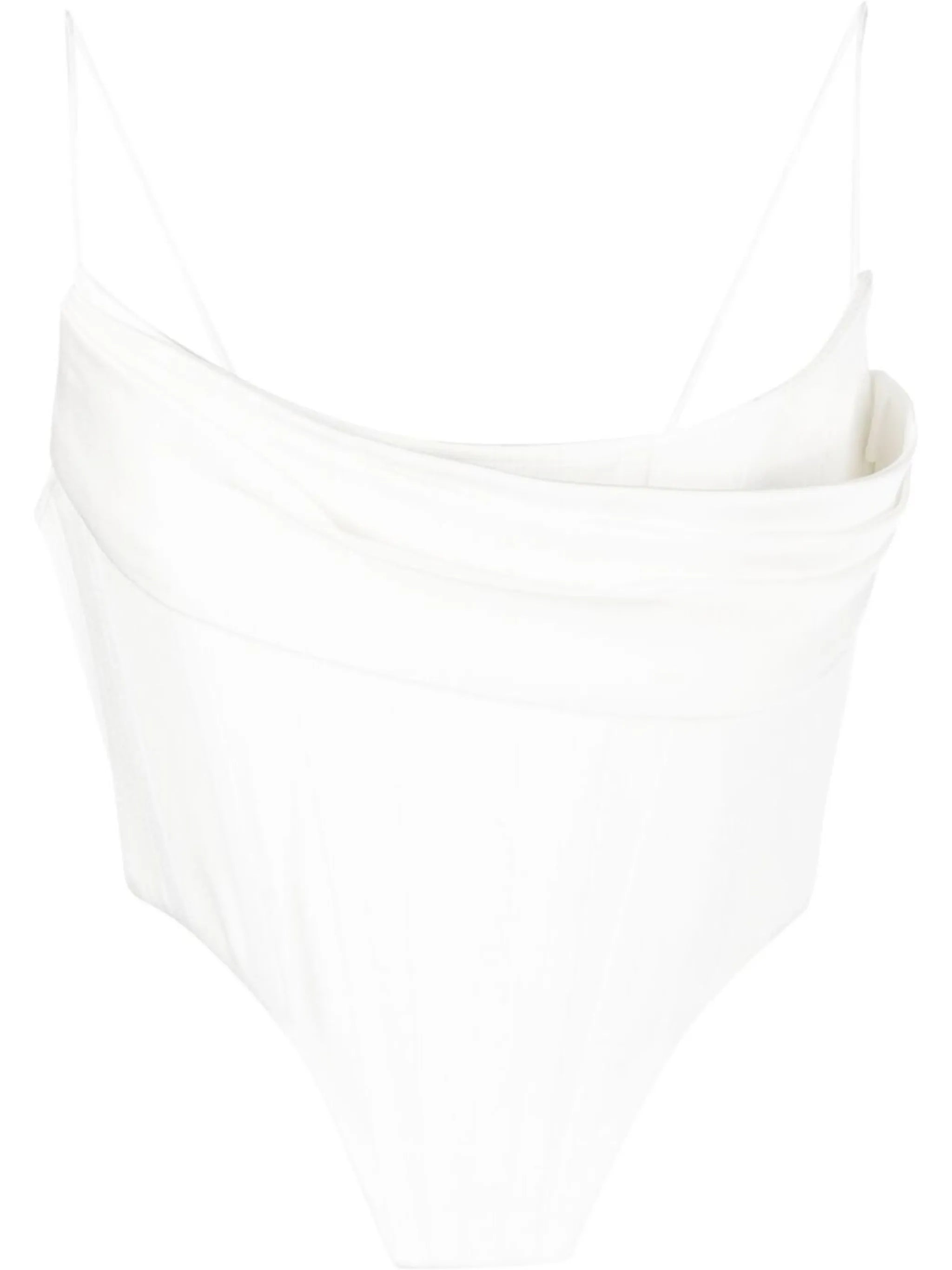 asymmetric draped corset