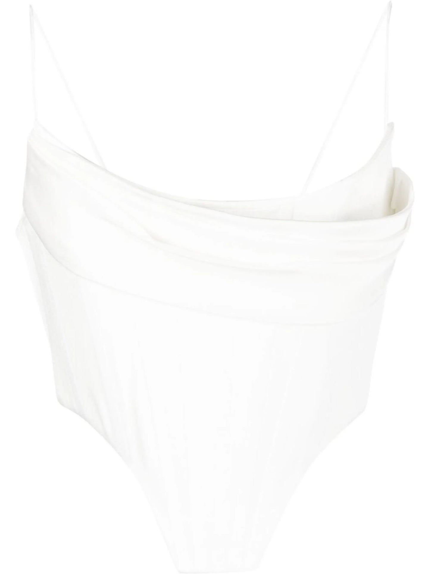 asymmetric draped corset