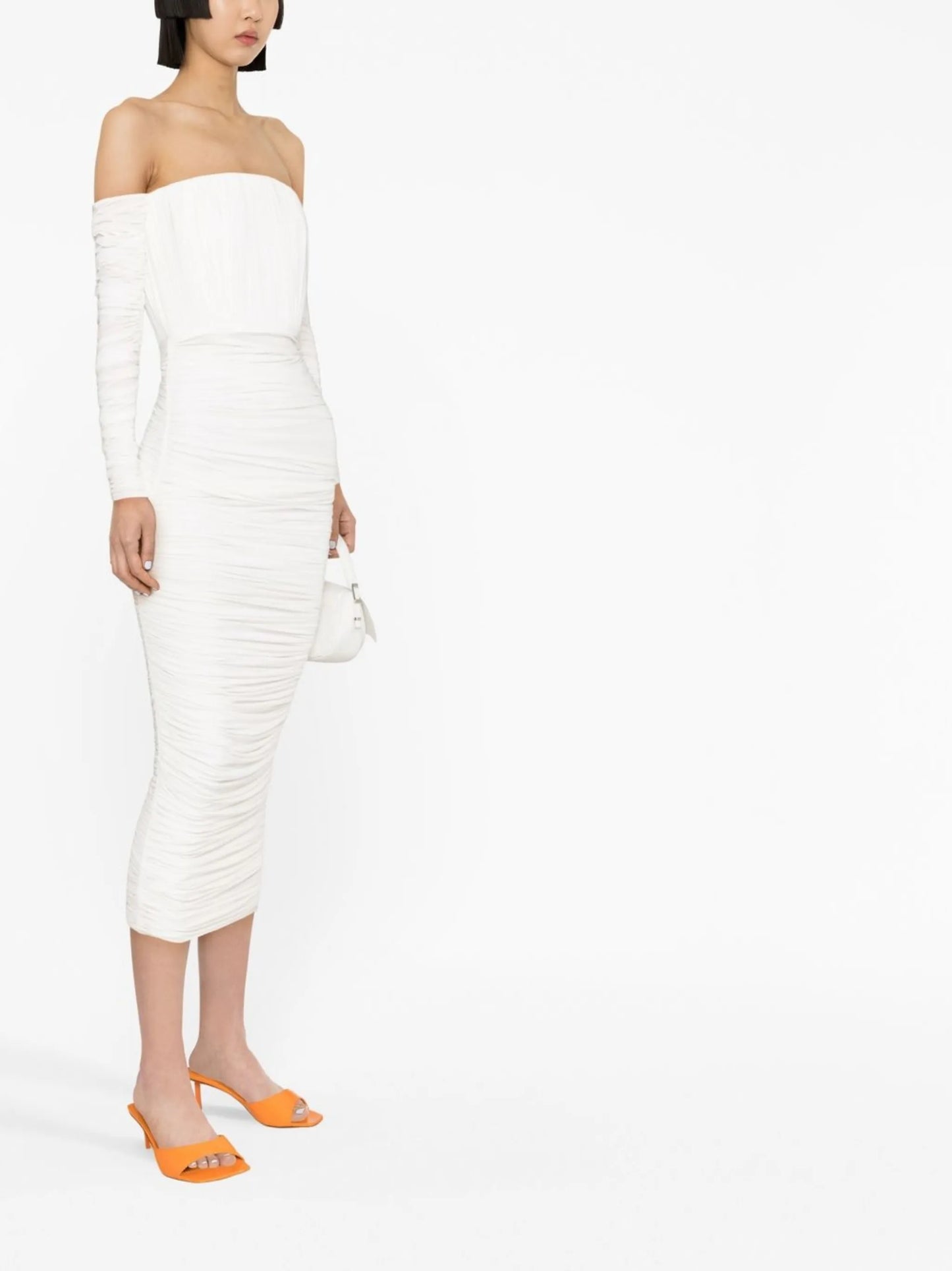 Sterling off-shoulder ruched dress